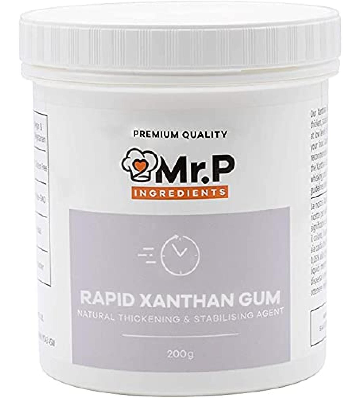 Rapid Xanthan Gum Powder 200g - Thickener & Stabilizer | Vegan, Gluten-Free, Halal, Non-GMO | Recyclable Pot | Pack of 1 - Buy Online on GoSupps.com