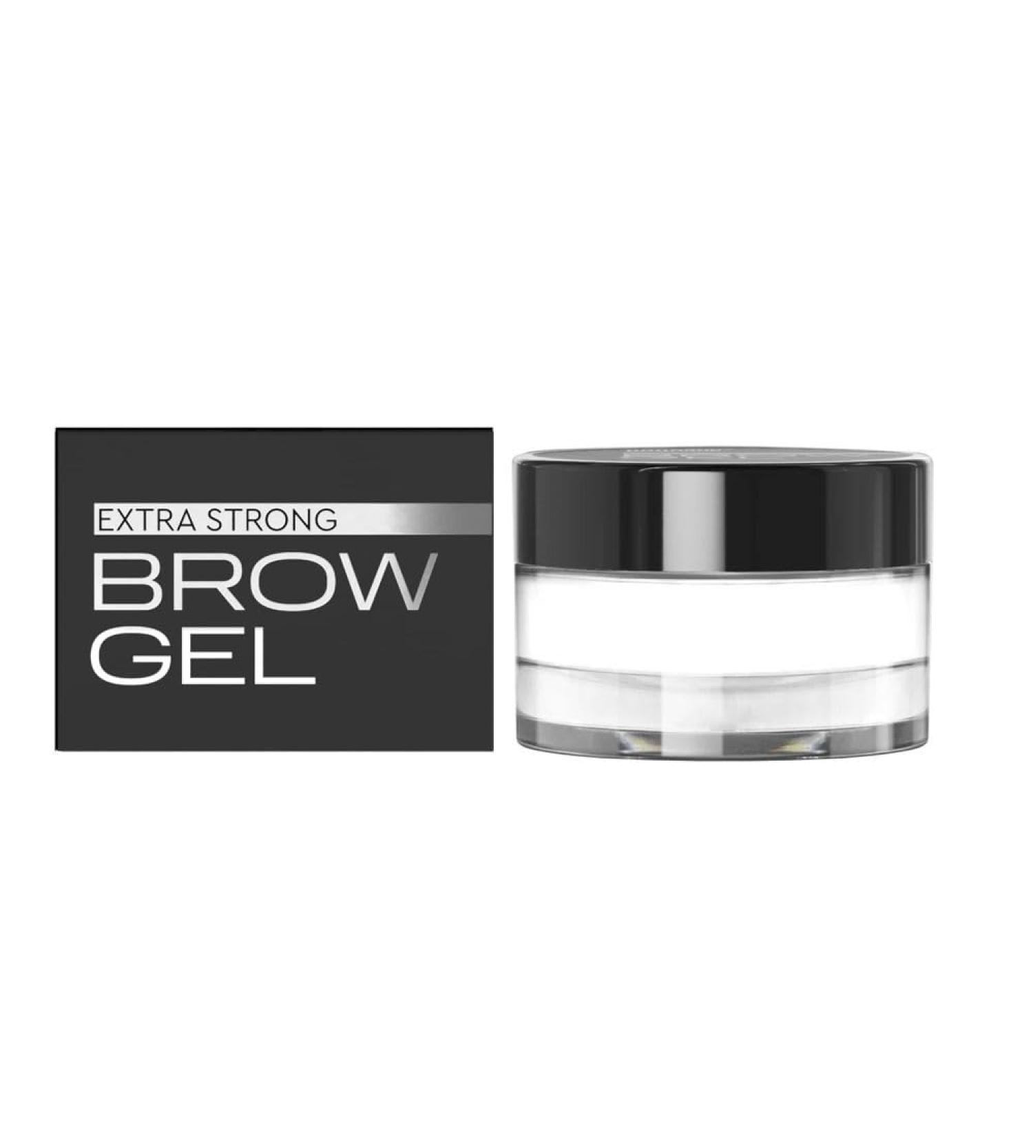 Bronsun BRONSUN Eyebrow Fixing Gel 10g - Extreme Hold 12h | Lamination Effect or Fluffy Look | Clear | With Argan Oil & Panthenol