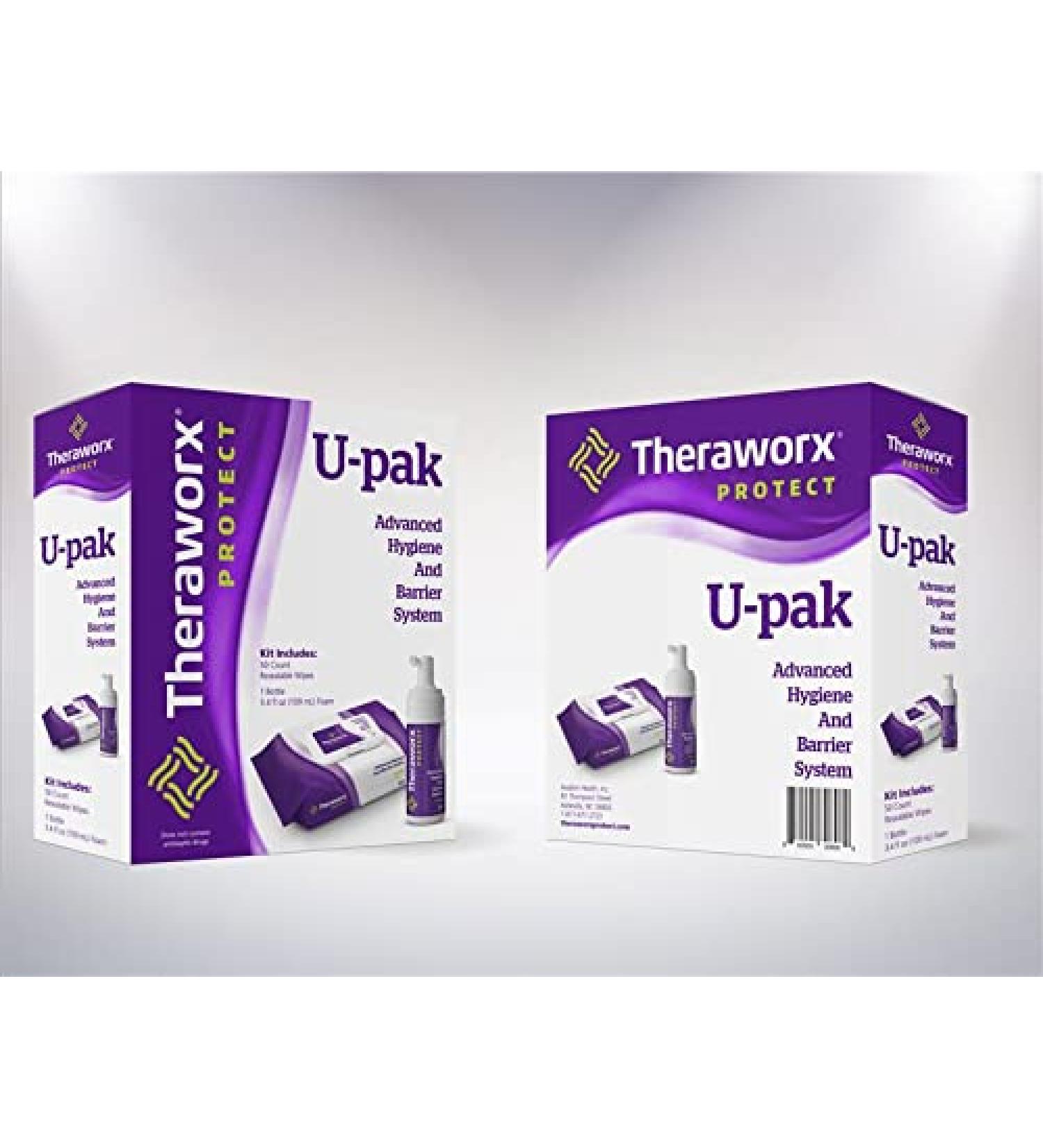 Theraworx Protect U-Pak 60-Ct Wipes & Hygiene Foam 3.4 oz (2 Pack) for Urinary Health - Buy Online on GoSupps.com