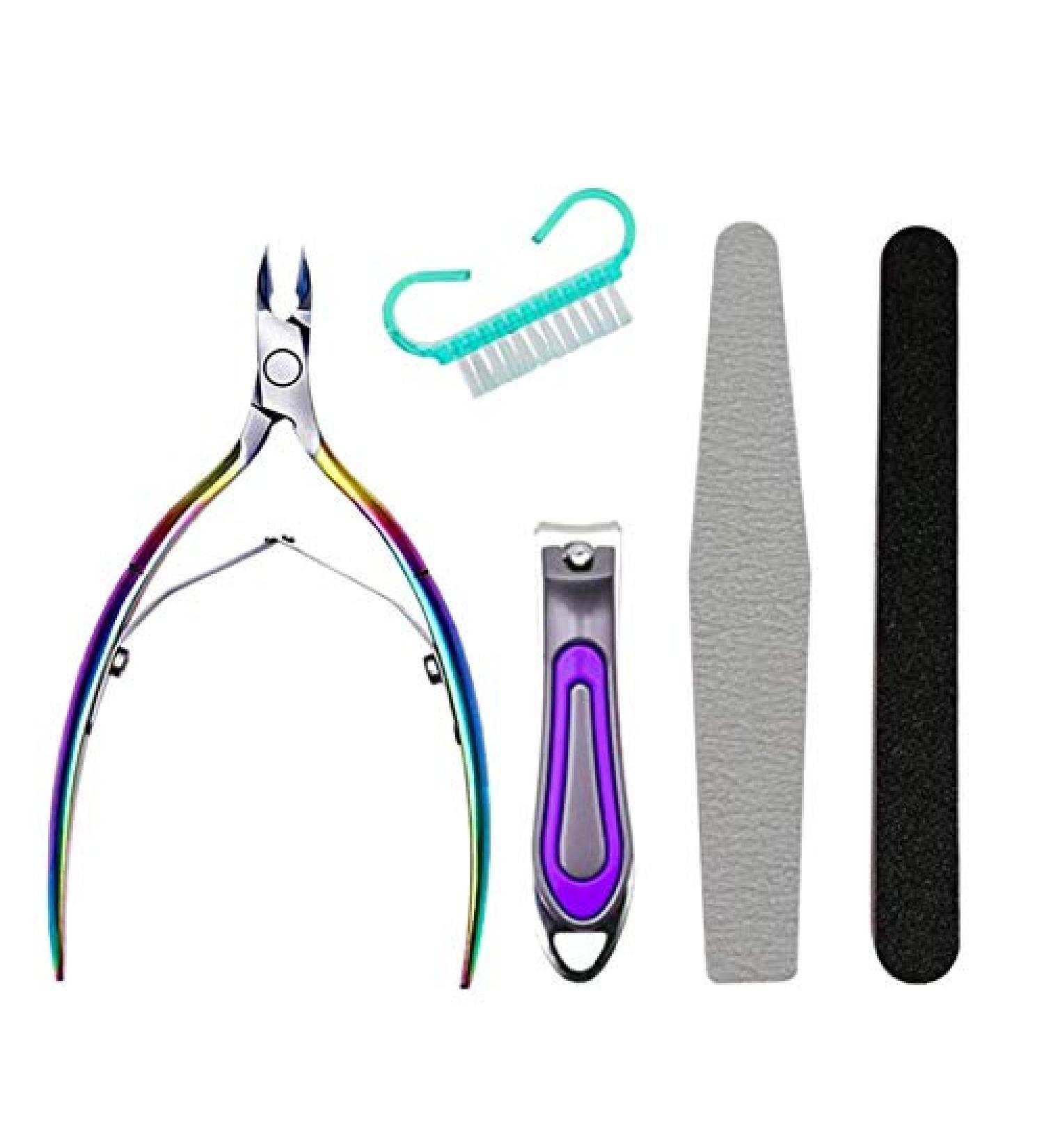 Jiklophg Manicure Tools Cuticle Tweezers 5 Pieces Cutting Cutter Cuticle Cutter - Buy Online on GoSupps.com