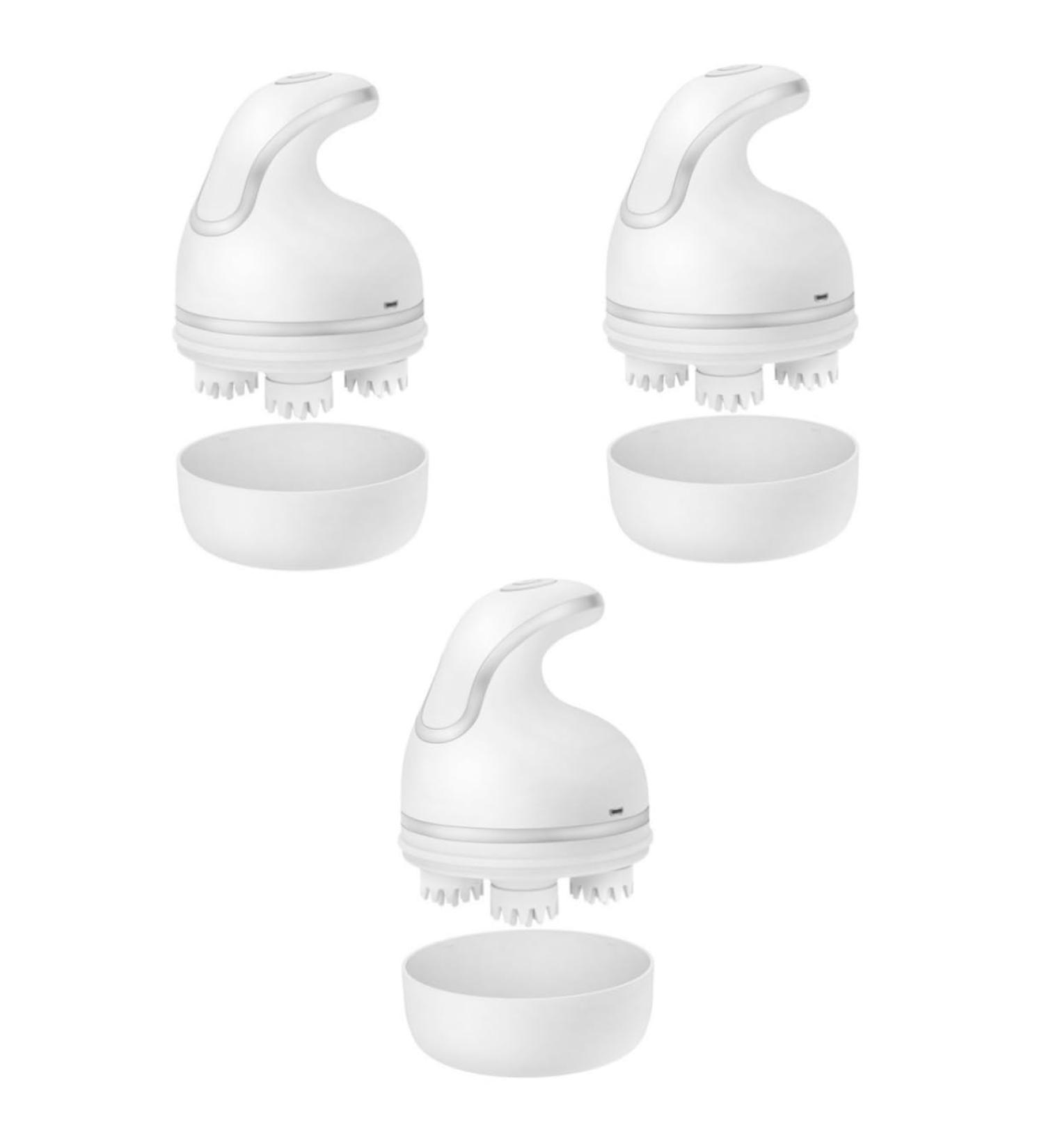 FRCOLOR 3-Pack Electrical Scalp Massager Hair & Pet Massage Brush - Optimal Physiotherapy Device for Relaxation - Buy Online on GoSupps.com