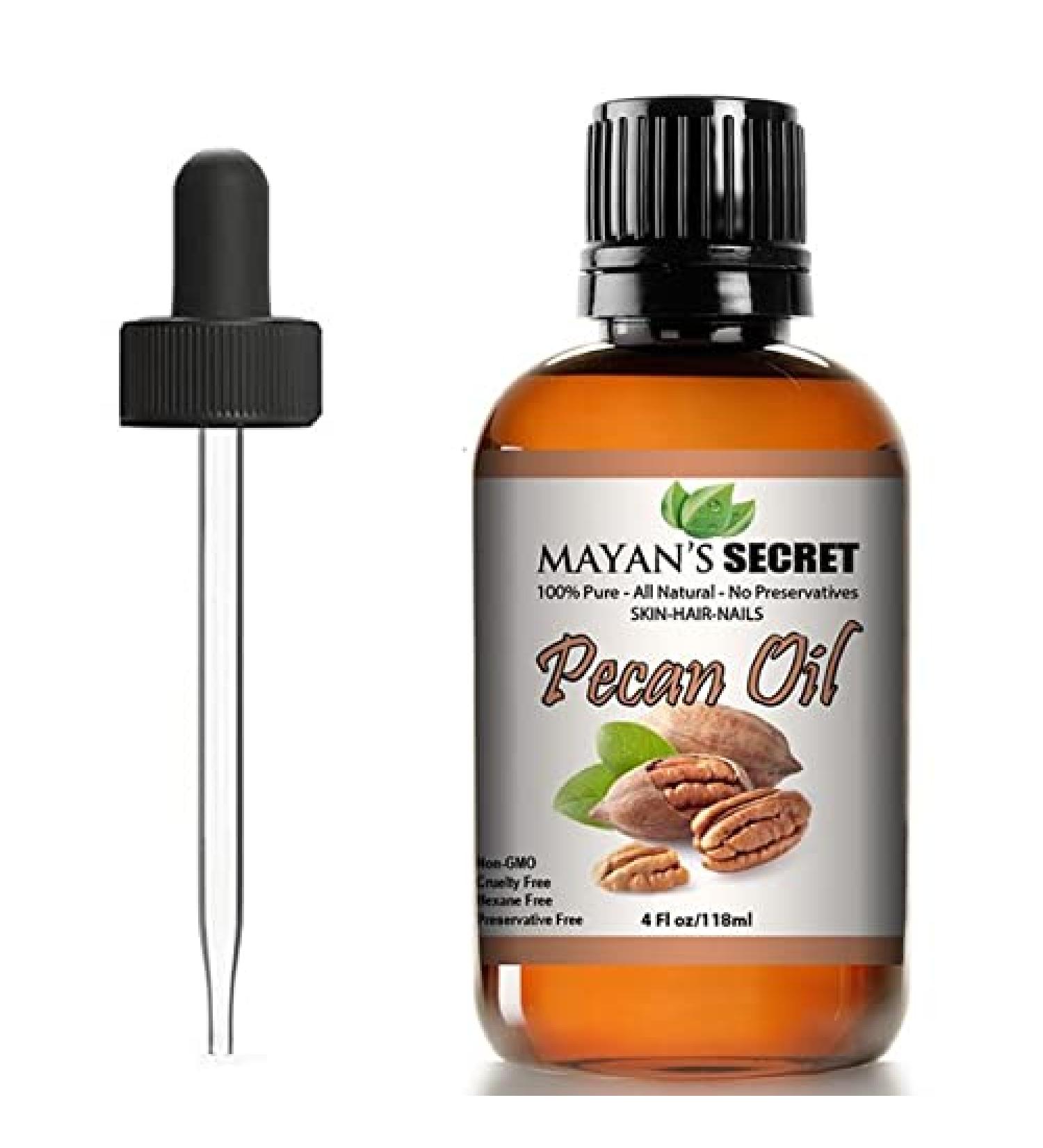 Mayan's Secret Pecan Oil - Skin Tightening, Wrinkles Prevention, Rejuvenate Skin Cells - Buy Online on GoSupps.com