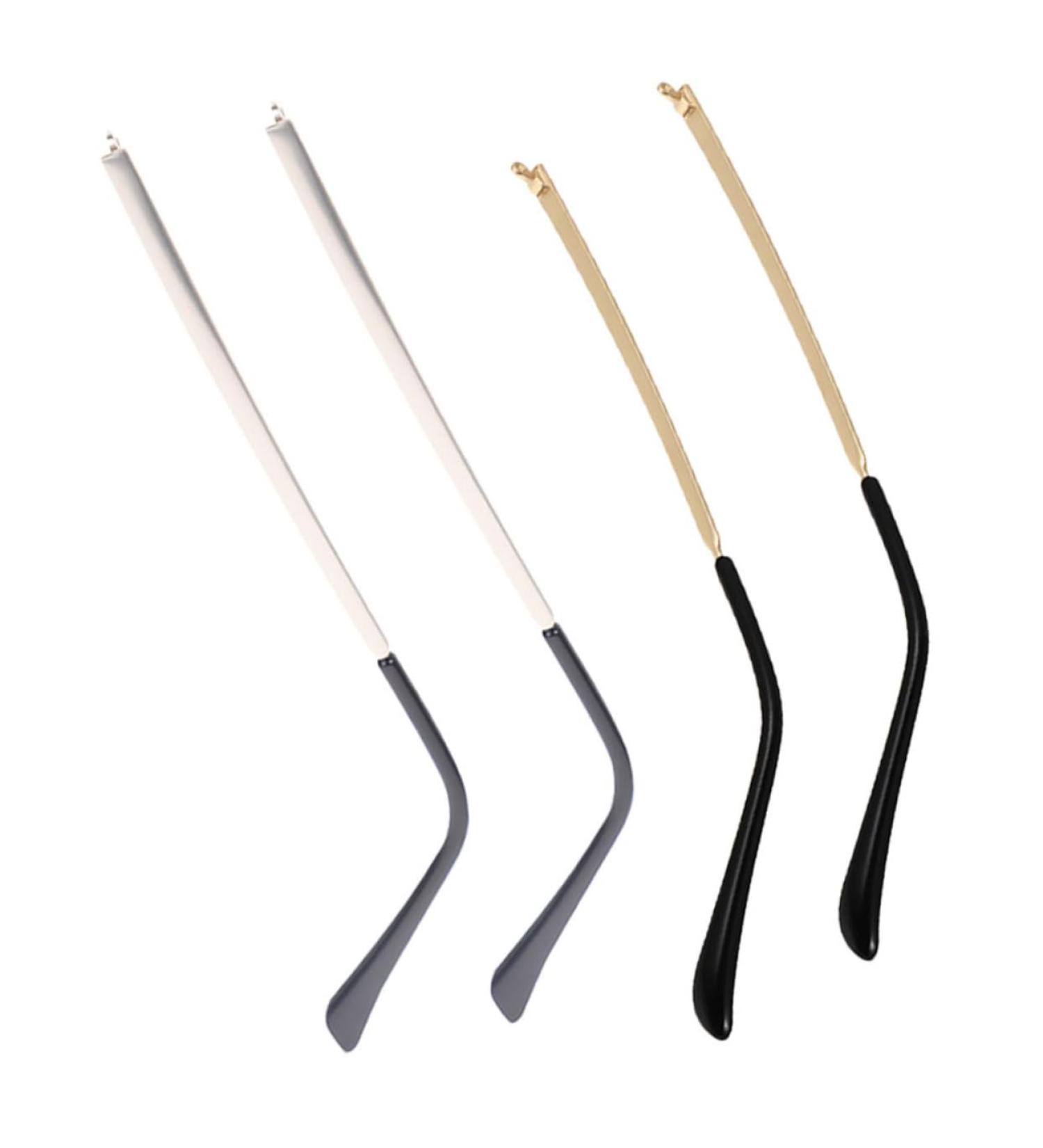 Iwowhero Replacement Glasses Legs | Universal Metal Spare Parts for Sunglasses & Eyeglasses - 2 Pairs for Men & Women - Buy Online on GoSupps.com