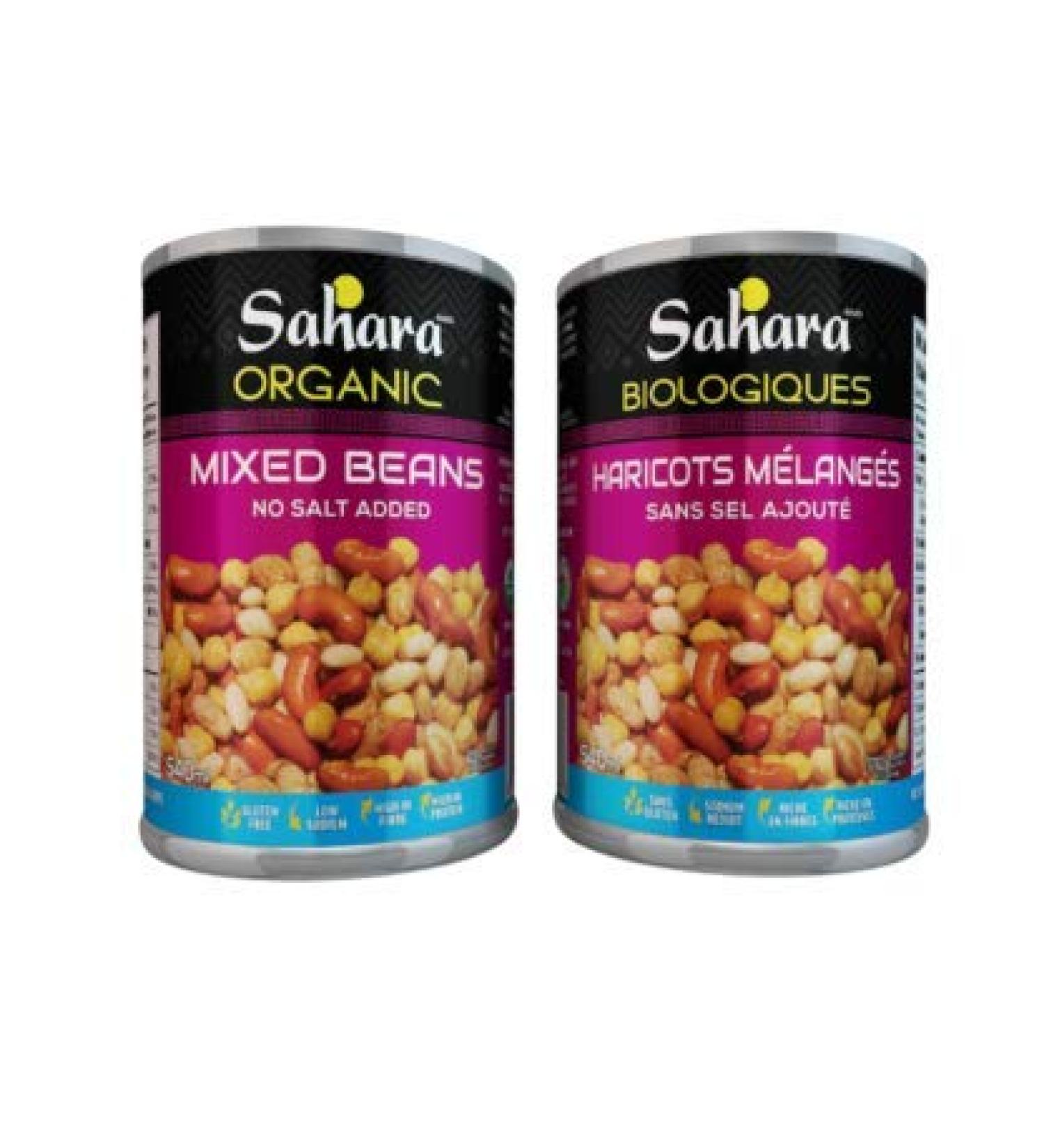 Sahara Organic Mixed Beans - No Salt Added (12-Pack) 12 x 540ml - Buy Online on GoSupps.com