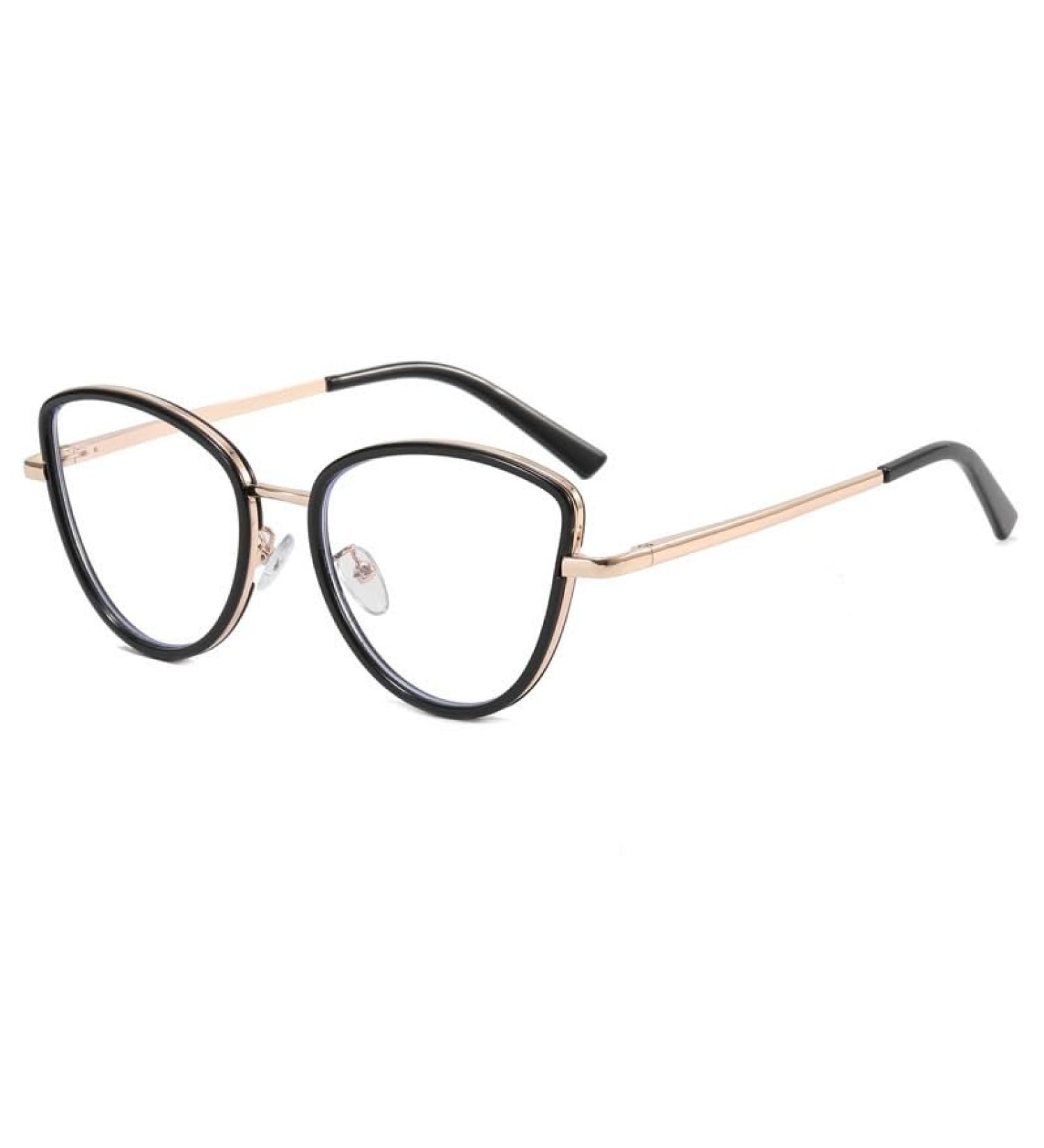 Parwana Oversized Cat Eyes Reading Glasses for Women - Anti Blue Light Anti Glare +350 Presbyopic Black - Buy Online on GoSupps.com