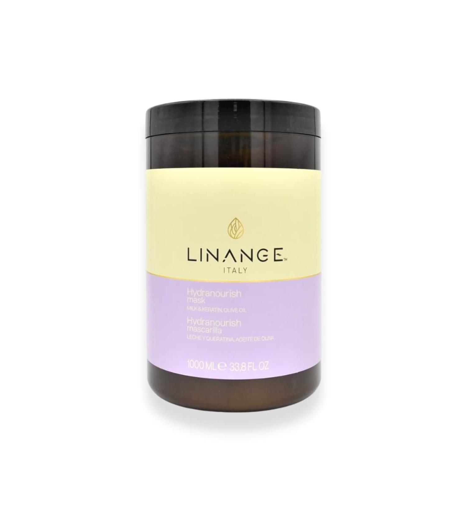 Linange Hydranourish Mask - Hydrating Milk & Olive Oil Hair Mask 1000ml - Buy Online on GoSupps.com