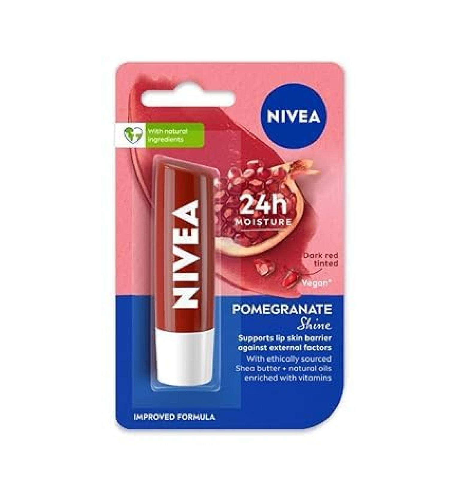 Buy Shine Caring Lip Balm | Pomegranate Flavor 4.8g - Moisturizing & Nourishing | International Shipping Available - Buy Online on GoSupps.com