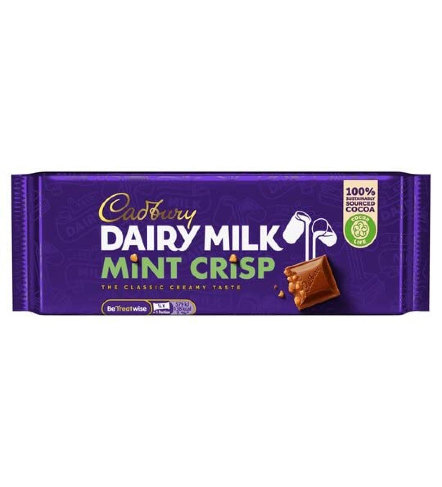 Cadbury Cadbury 6 x Standard Milk & Mint Bars (Irish) 49g