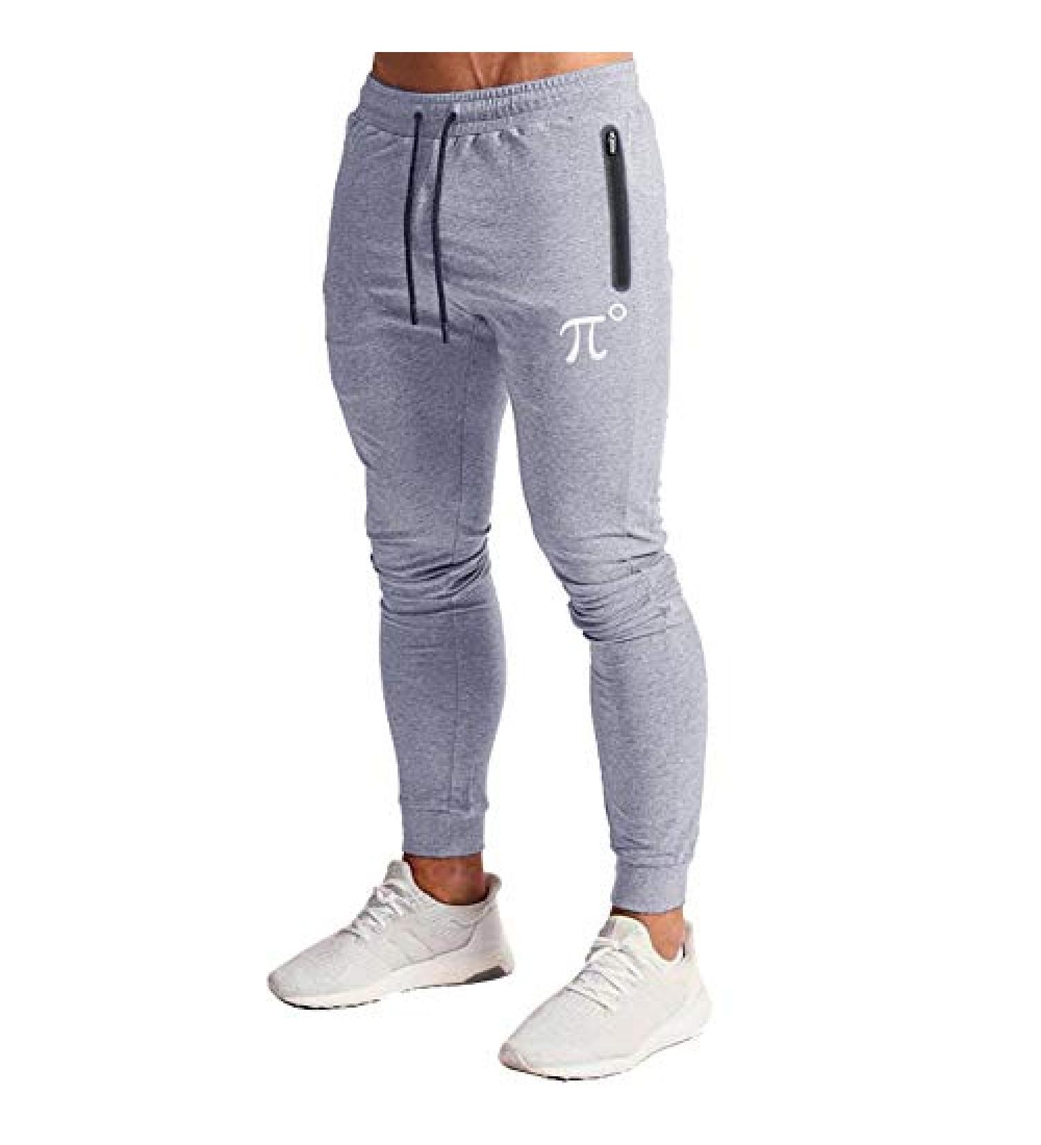 PIDOGYM Men's Slim Tapered Jogger Sweatpants - Light Grey XX-Large - Buy Online on GoSupps.com