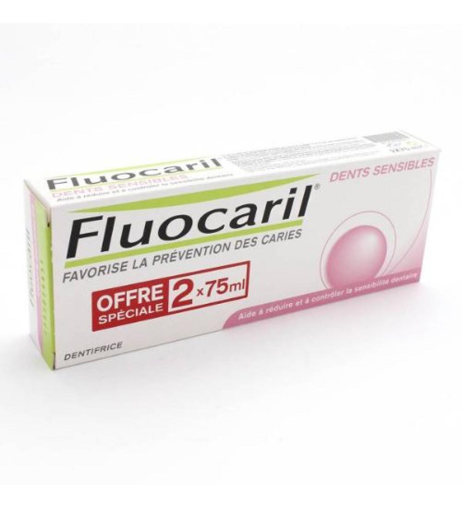 Fluocaril Sensitive Teeth Pack of 2 x 75 ml