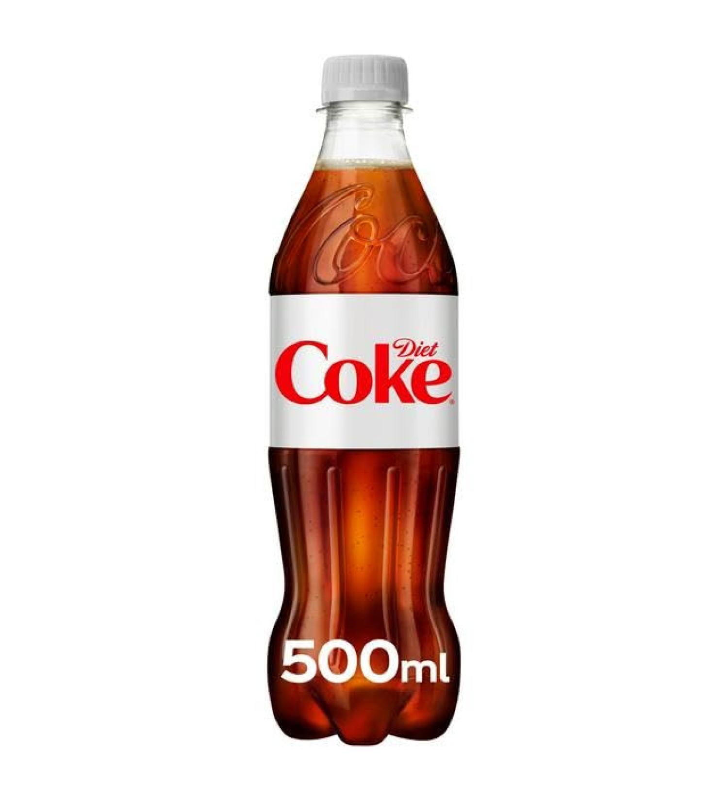 Diet Coke 500ml Bottles Non Price Marked Cafe Packs (12 Bottles) Diet Coke 12 Bottles - Buy Online on GoSupps.com