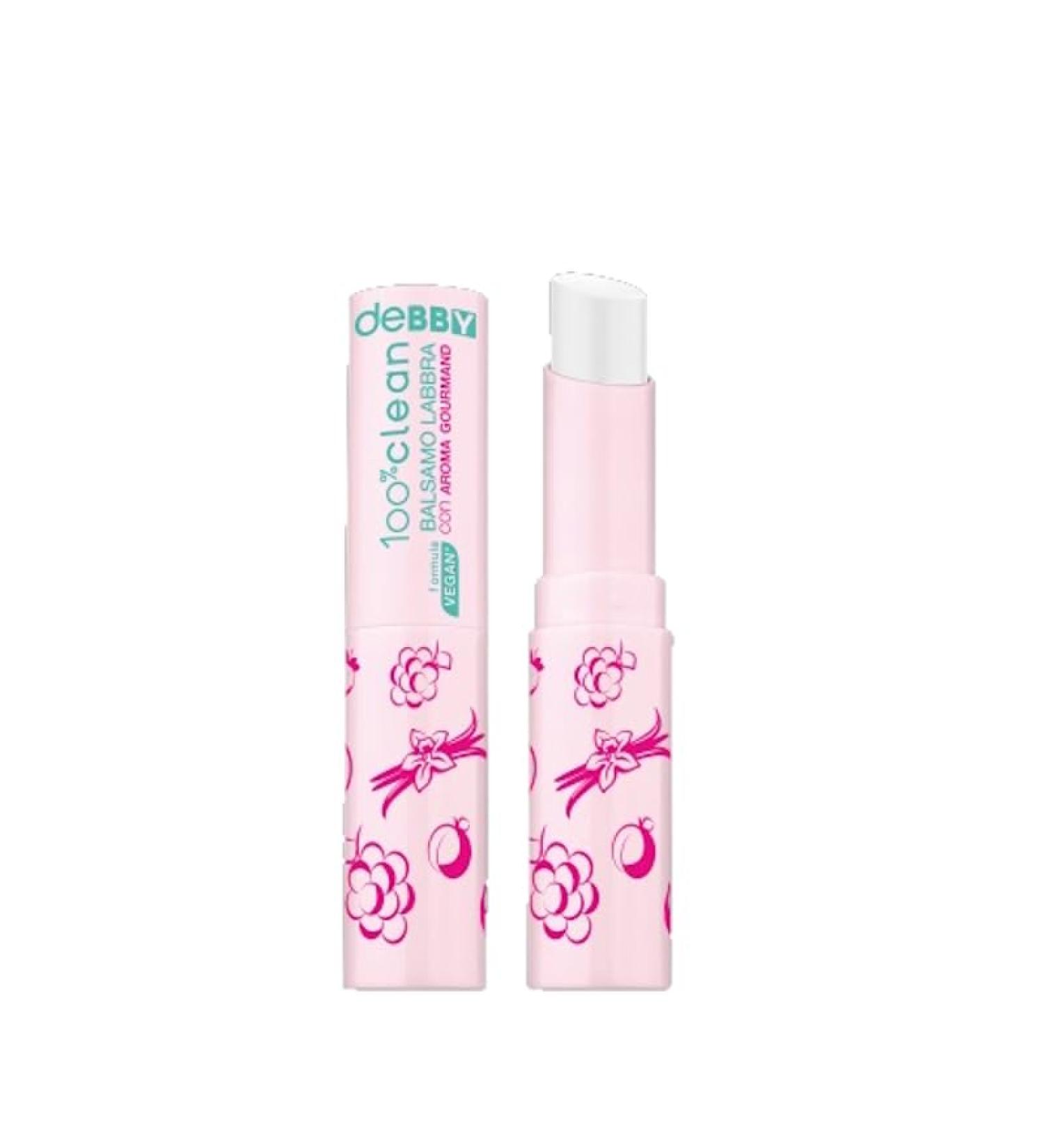 Debby Lip Balm 100% Natural Vegan Formula Aroma Gourmand Spf15 (Stick Coco)