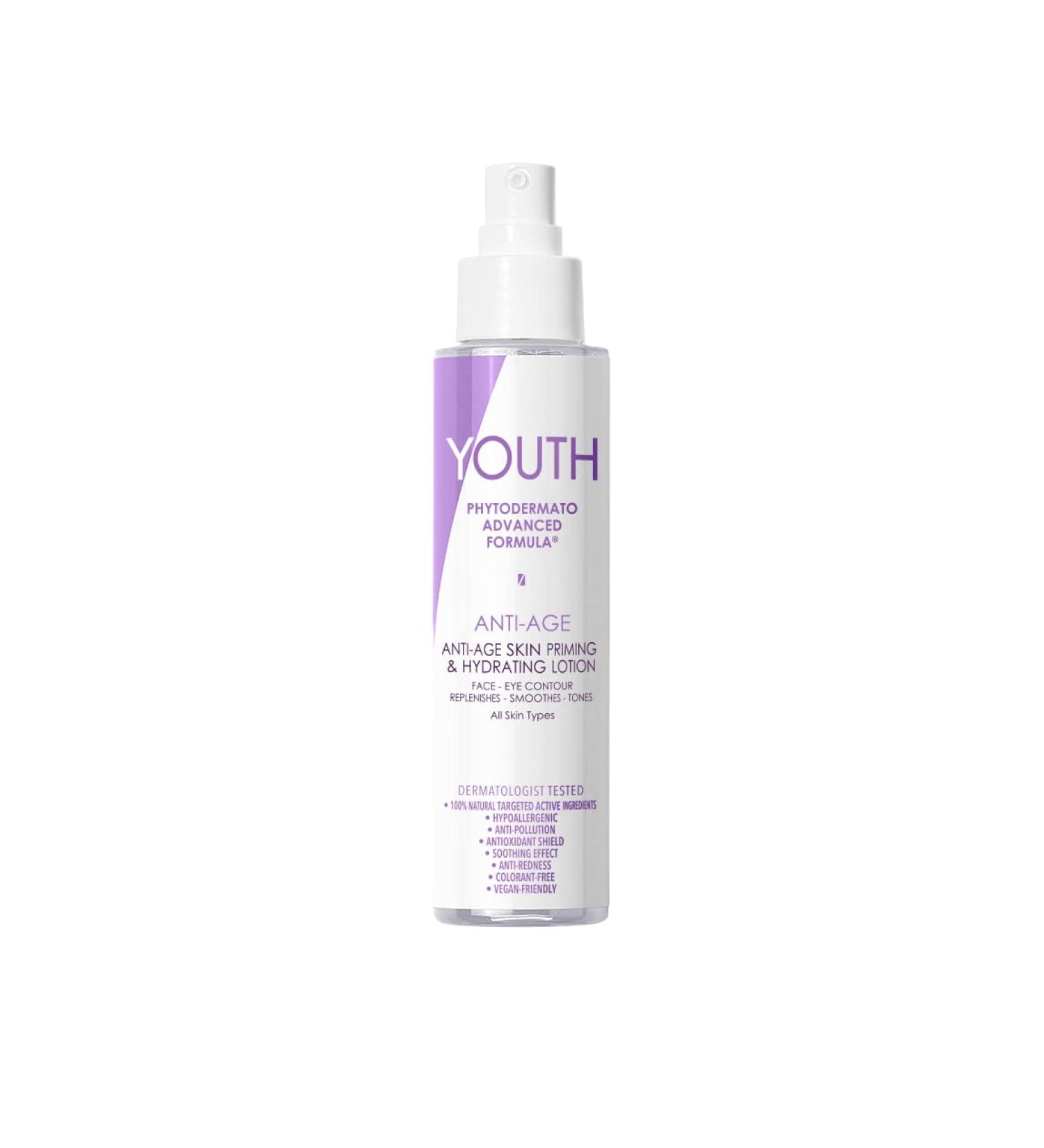 YOUTHPHYTO DERMATO Advanced Anti-Age Hydrating Lotion - 3.4 Fl Oz Skin Priming Facial Toner Essence for Smooth Balanced Skin | Shop Internationally - Buy Online on GoSupps.com