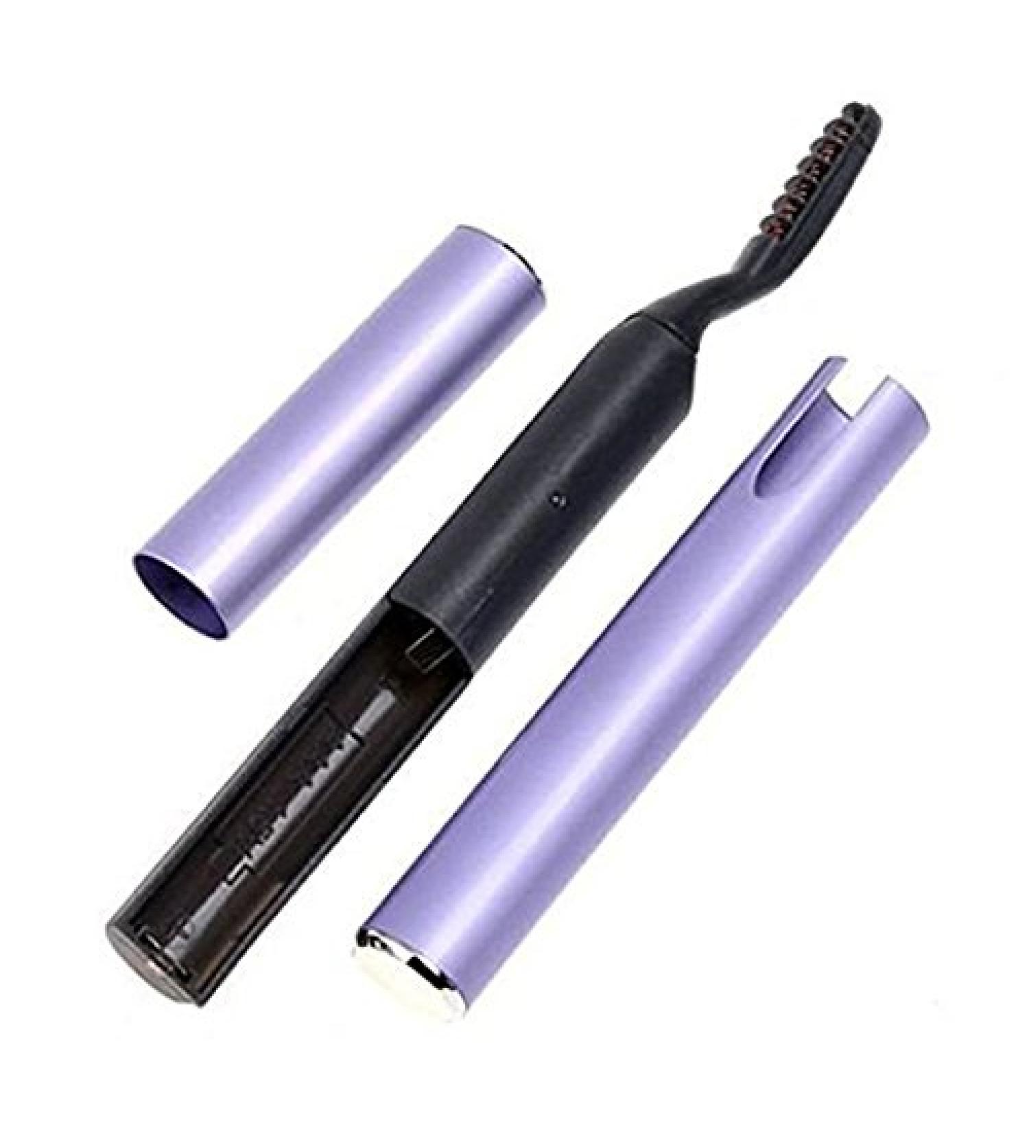 Frcolor Electric Eyelash Curler Makeup Electric Heated Eyelash Curler Pen Purple - Buy Online on GoSupps.com