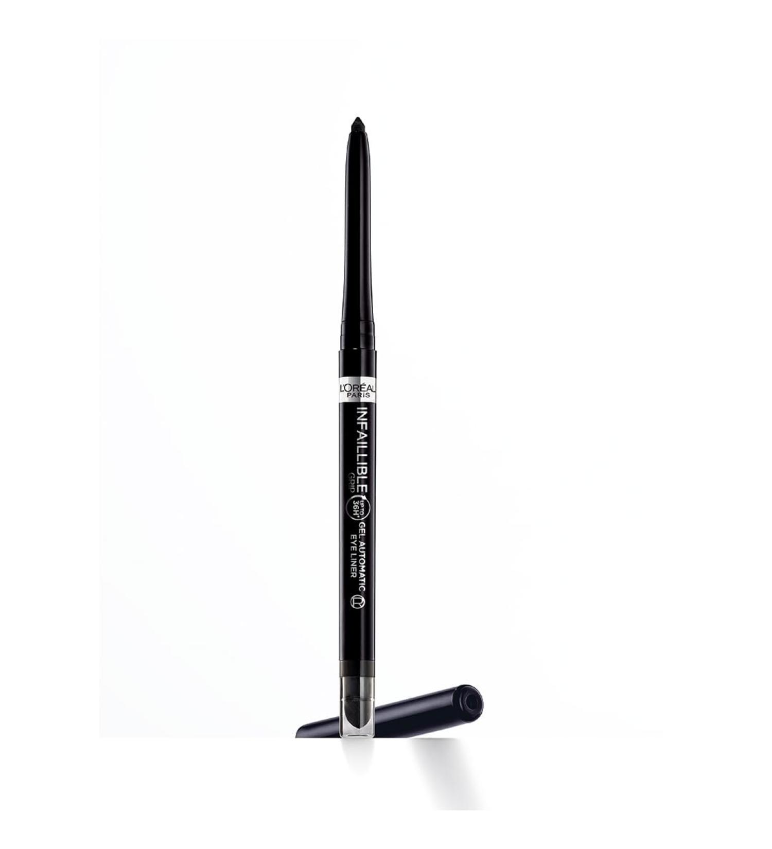 L'Or al Paris Infallible Waterproof Gel Eyeliner - Intense Black 36H Wear Smokey Eyes 1g - Automatic Grip with Integrated Sponge - Buy Online on GoSupps.com