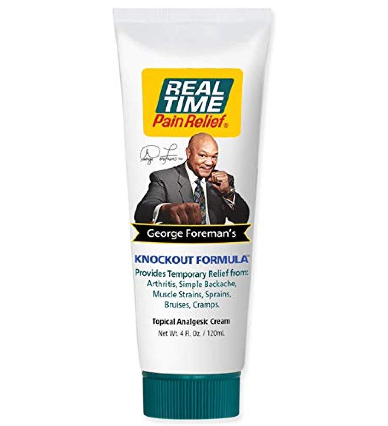 Real Time Pain Relief George Foreman's Knockout Formula 4oz Tube - Pack of 1 - Buy Online on GoSupps.com