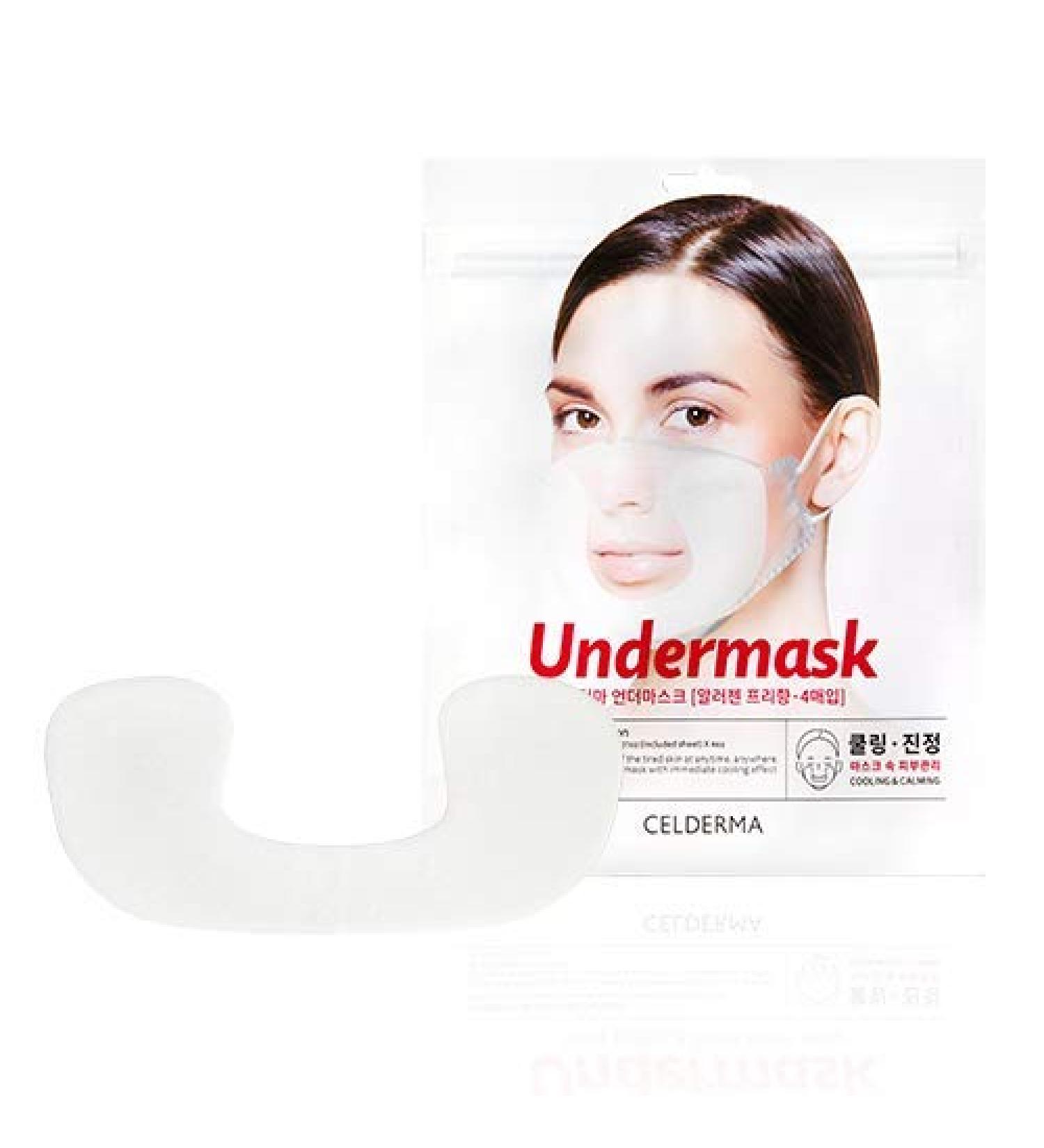 CELDERMA Undermask Pack: Hydrogel Anti-Maskne Facial Mask - 4 Sheets - Buy Online on GoSupps.com