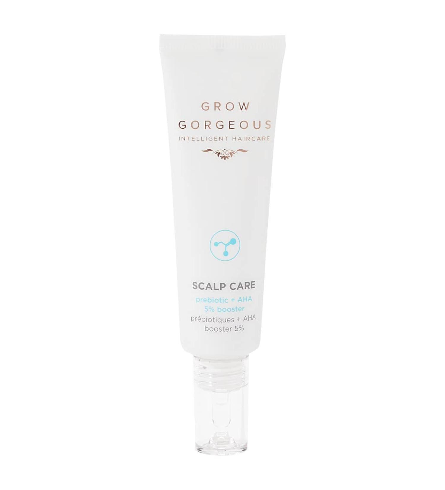 Grow Gorgeous Scalp Care Prebiotic & AHA 5% Booster - Vegan Scalp Treatment with Glycolic Acid - International Shipping Available - Buy Online on GoSupps.com