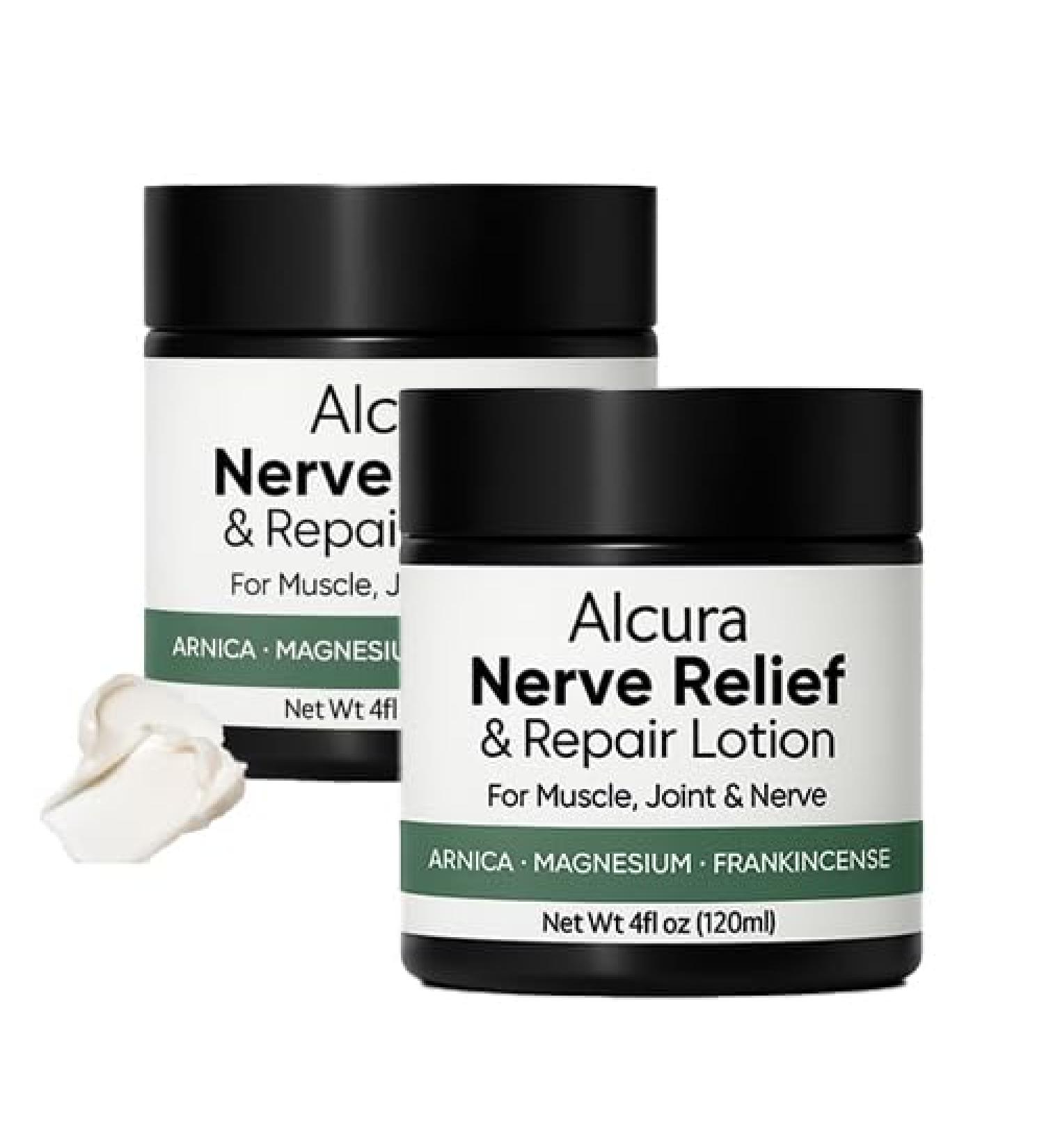 Alcura Neuropathy Lotion Alcura Lotion Alcura Nerve Cream with Arnica Magnesium for Joint Massage Body Moisturizer 4 fl oz (2) - Buy Online on GoSupps.com