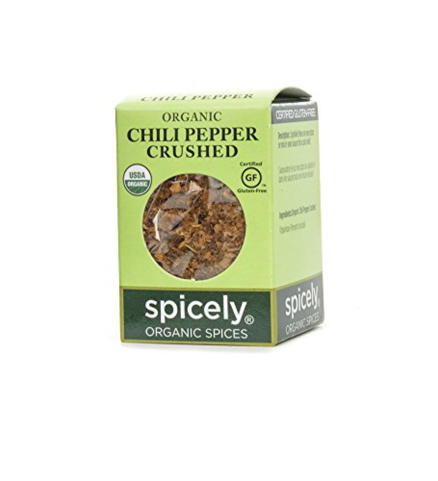 Spicely Organic Crushed Chili Pepper - 0.3 oz - Pack of 1 - Buy Online on GoSupps.com