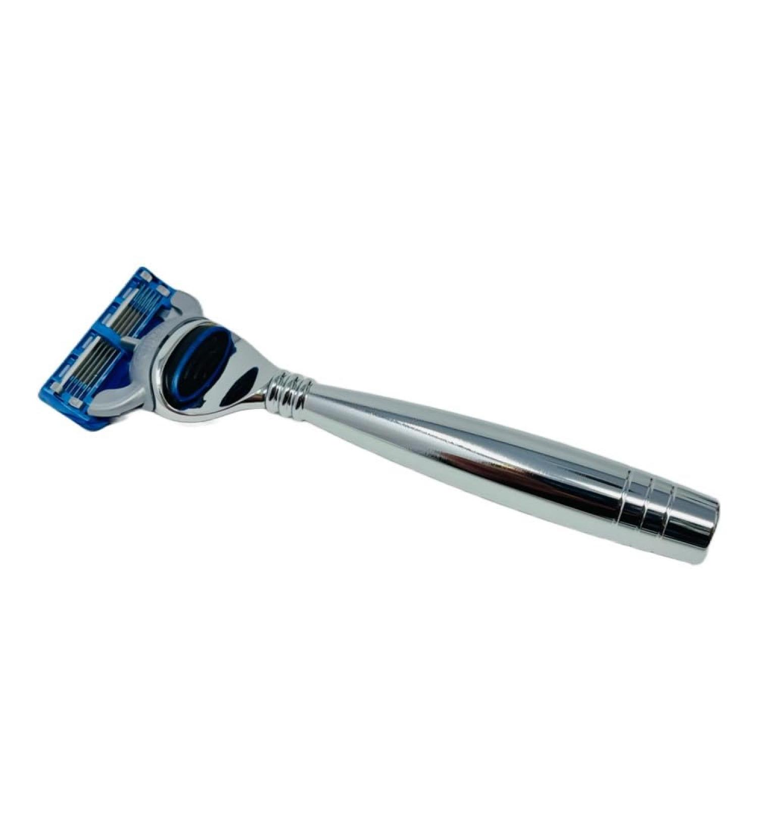 Buy G.B.S 5 Blade Safety Razor - Long Stainless Handle Diamond Pattern | International Shipping Available - Buy Online on GoSupps.com