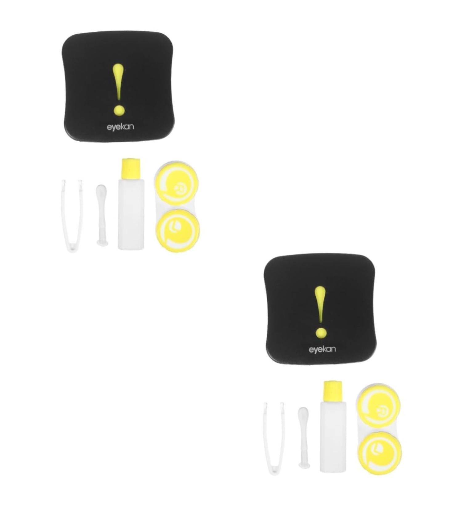 Eye-Catcher Applicator Holder & Contact Lens Case - Healeved 2pc Clear Stand for Eye Care - Buy Online on GoSupps.com