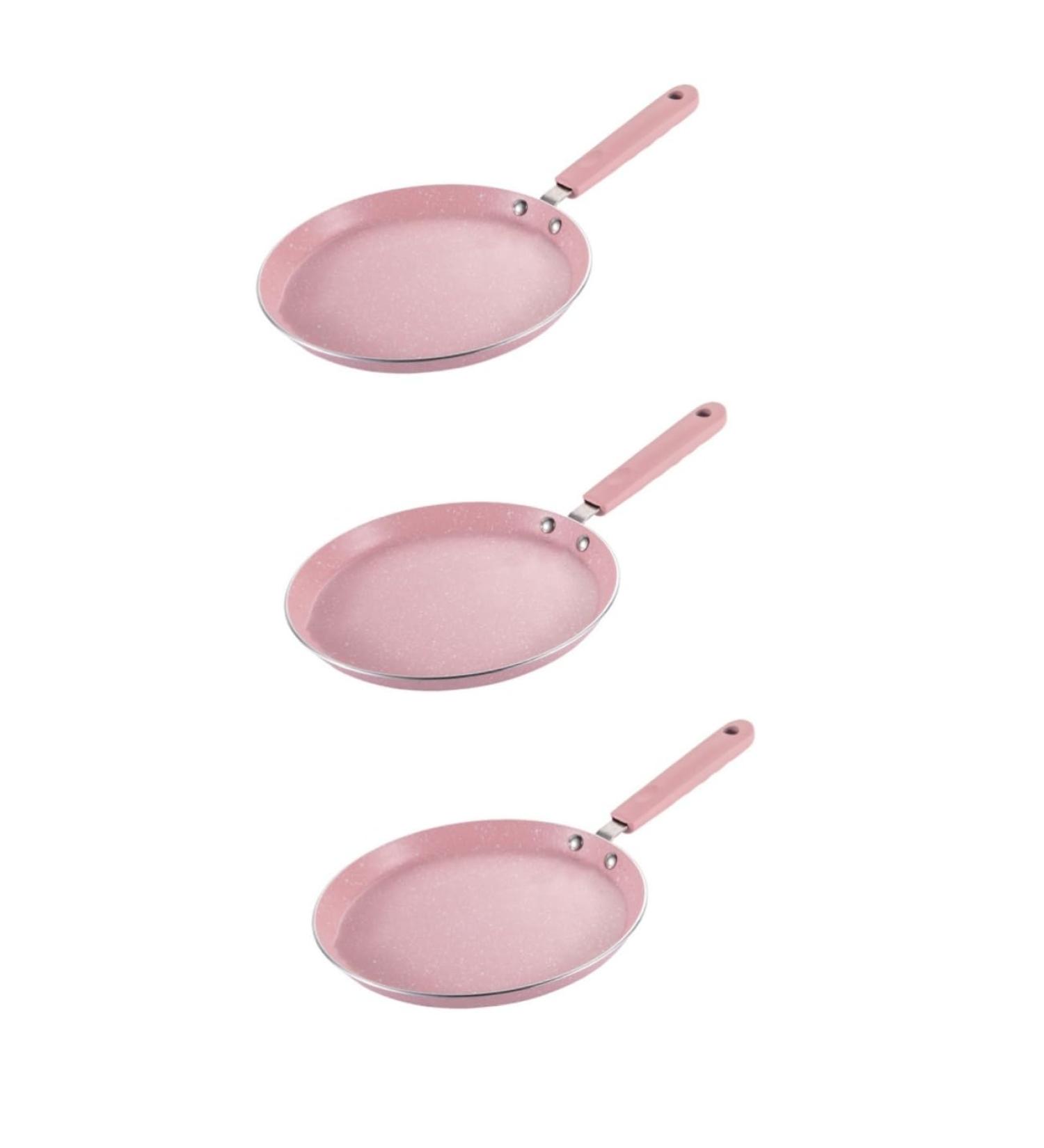 Milisten 3 Pcs Maifan Stone Pan Halberd Pot Metal Frying Kitchen Cookware Egg Omelet Pan Mini Stove Handle Frying Pan Skillet Mini Pancake Griddle Non Ceramics Aluminum Alloy with Cover 35X18.5CMx3pcs Pinkx3pcs - Buy Online on GoSupps.com