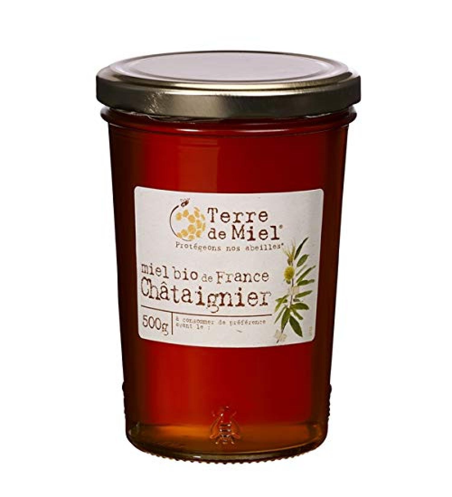 Terre De Miel - Organic Chestnut Honey France 500G - Sold by Unit - Buy Online on GoSupps.com