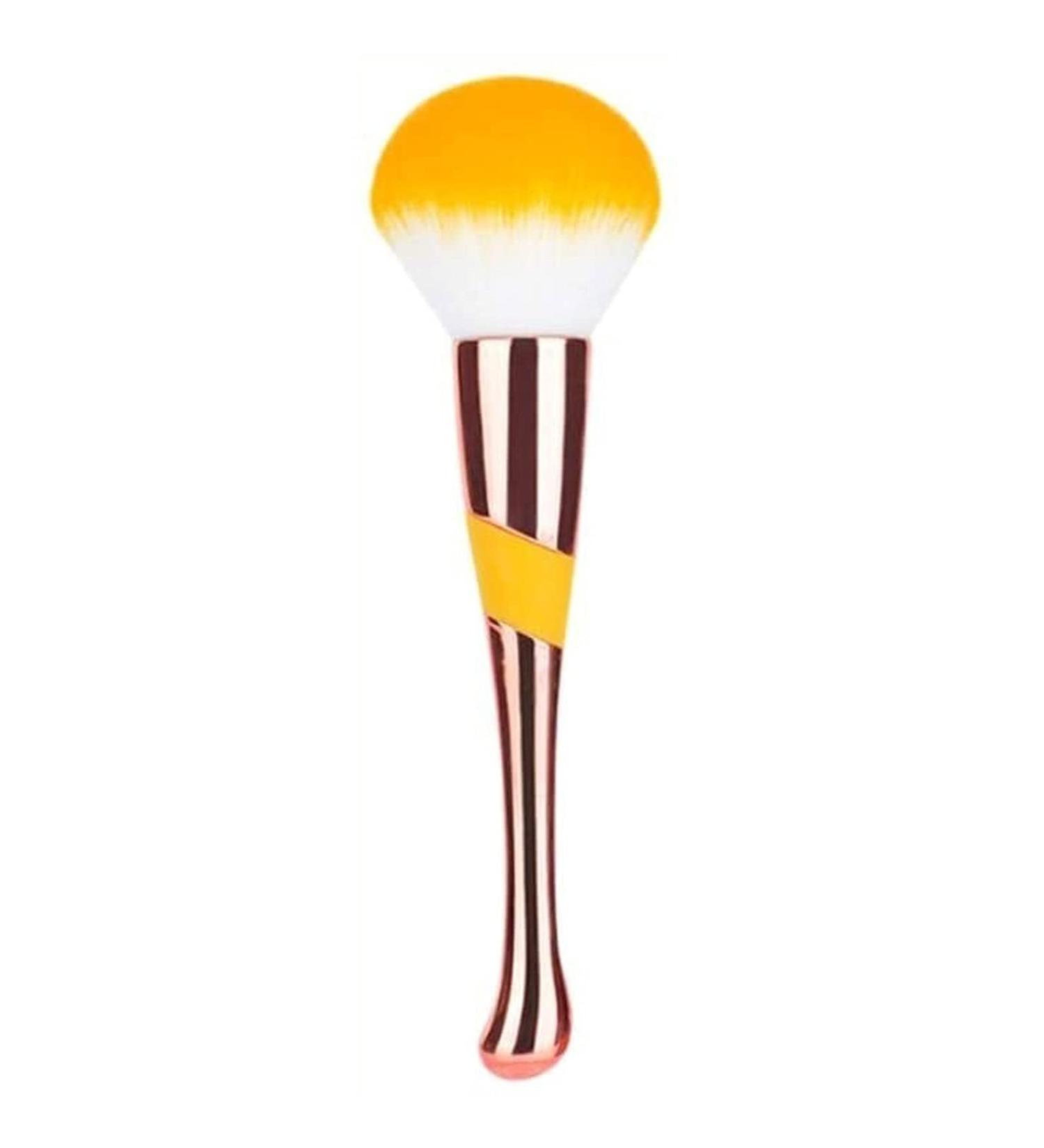 Buy Fluffy Easy Grip Curve Handle Face Powder Brush - Multifunctional Makeup Tool for Women | International Shipping Available - Buy Online on GoSupps.com