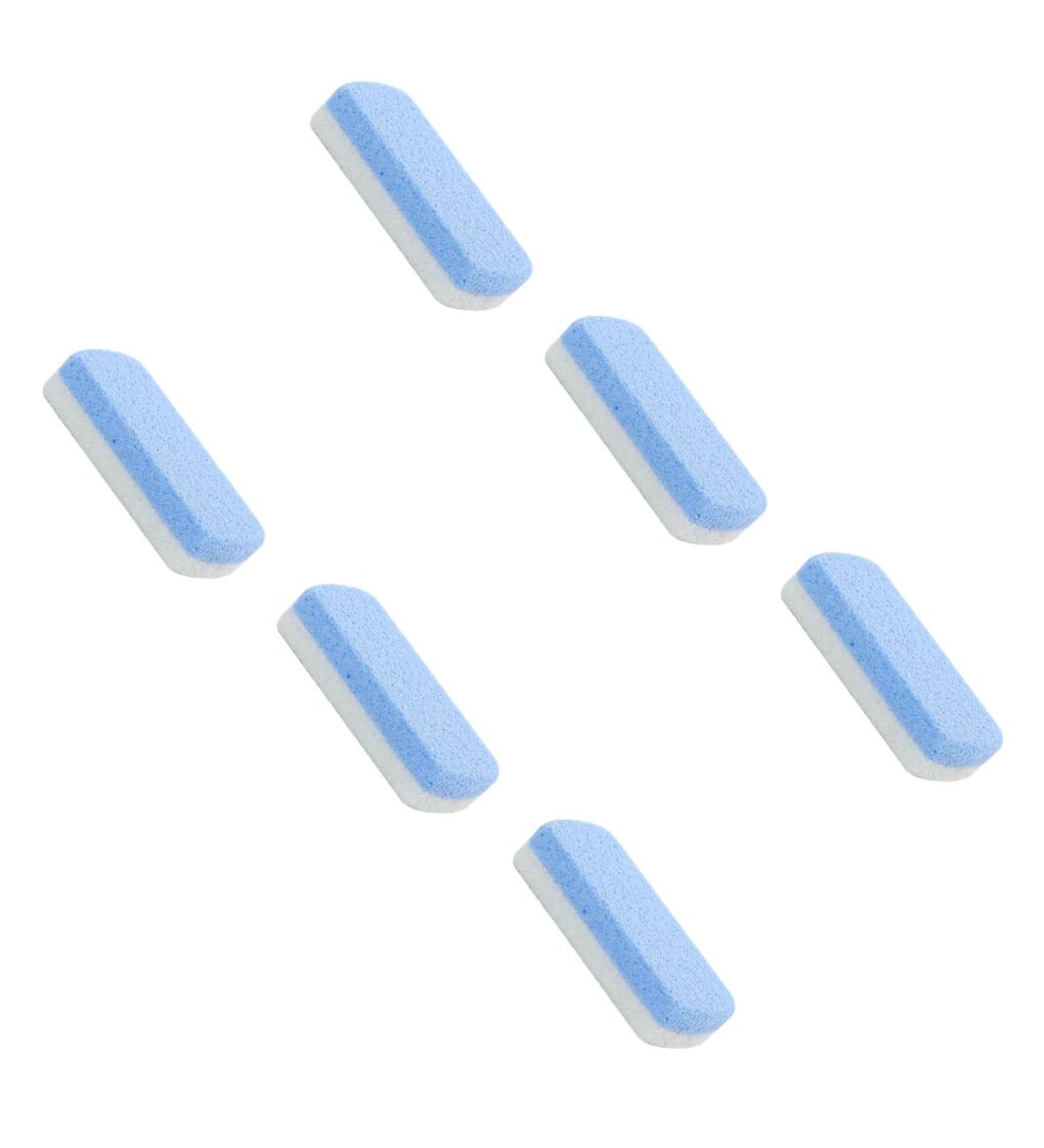 AUklOPVZZ 6pieces Non-Toxic and Odorless Foot Pumice Stone for Smooth Line and Round Edge Mild Foot Cleaning Quick Drying Blue - Buy Online on GoSupps.com
