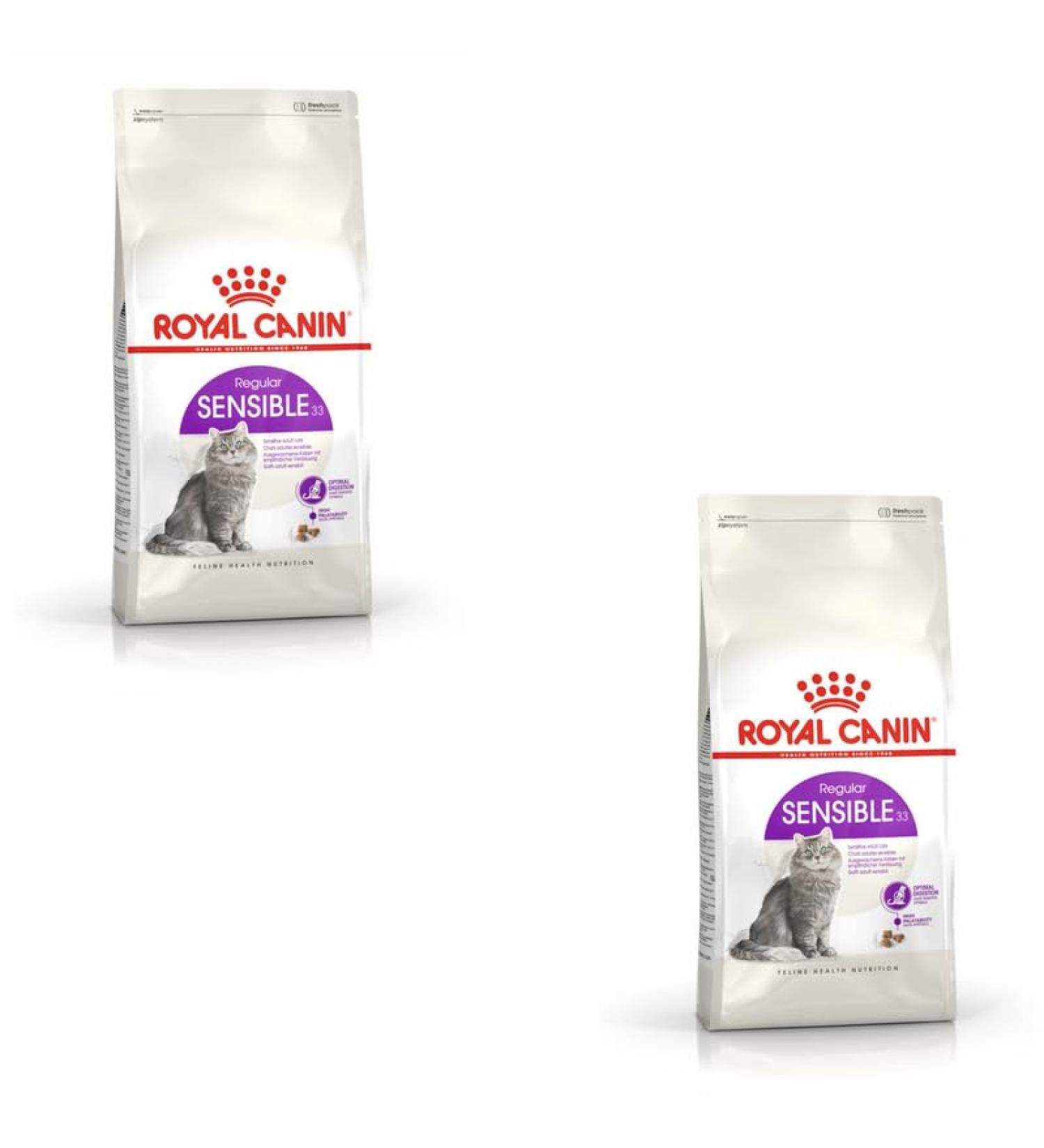 Royal Canin Sensible Complete Adult Dry Cat Food 2 x 400g - Buy Online on GoSupps.com