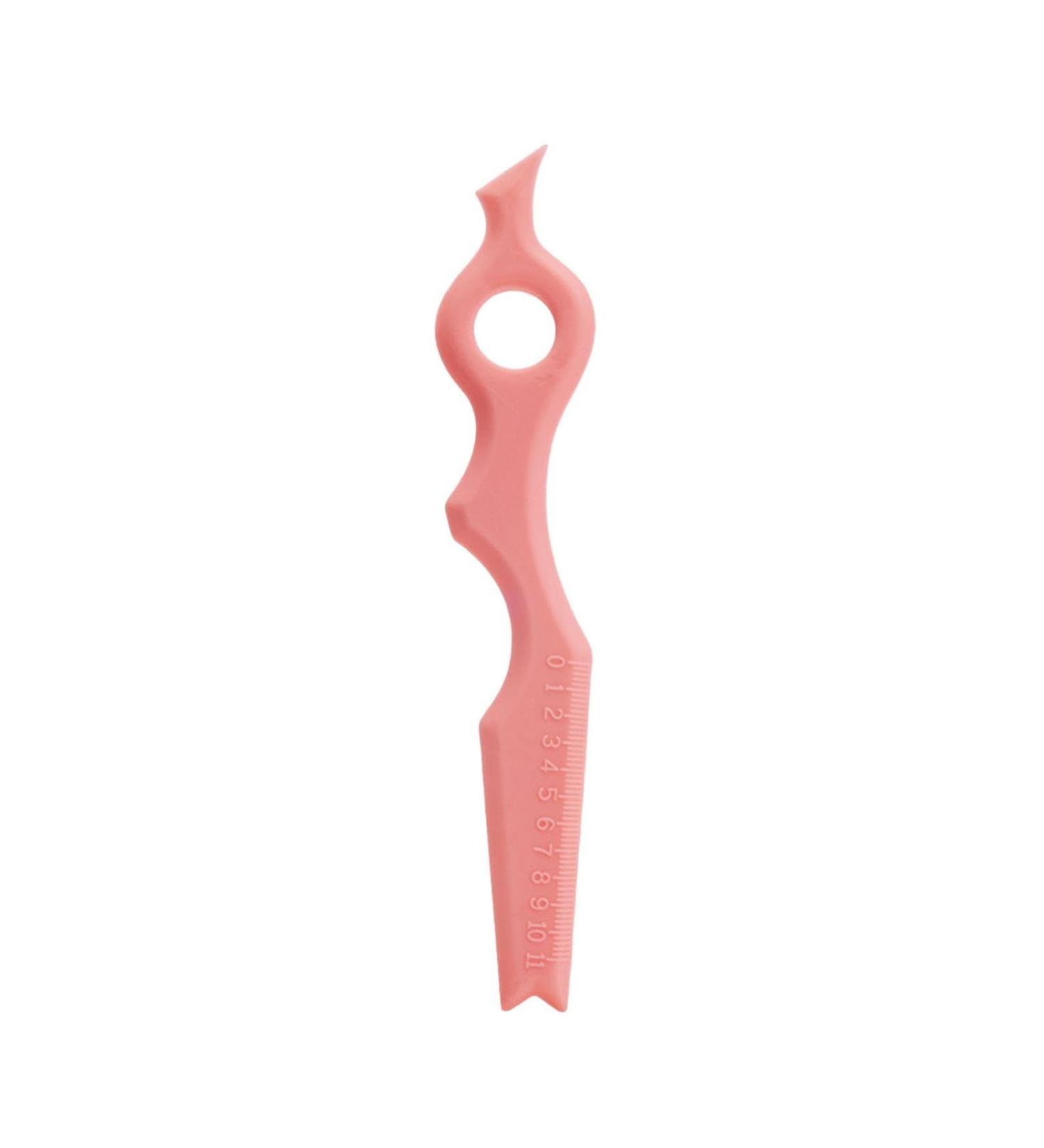 Silicone Eyeliner Aid | Silicone Eyeliner Eyebrow Applicator Multifunctional Eyeliner Makeup Tool Eyeliner Applicator Tool for Women Girls Pink - Buy Online on GoSupps.com