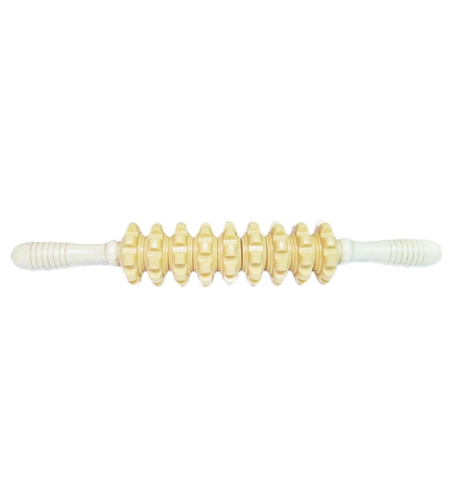 Quaeetyu Pressure Point Muscle Scooter - Trigger Point Roller 9 Balls for Pain Relief in Legs Back & Thighs | Optimal Massage Tool for Men & Women - Buy Online on GoSupps.com