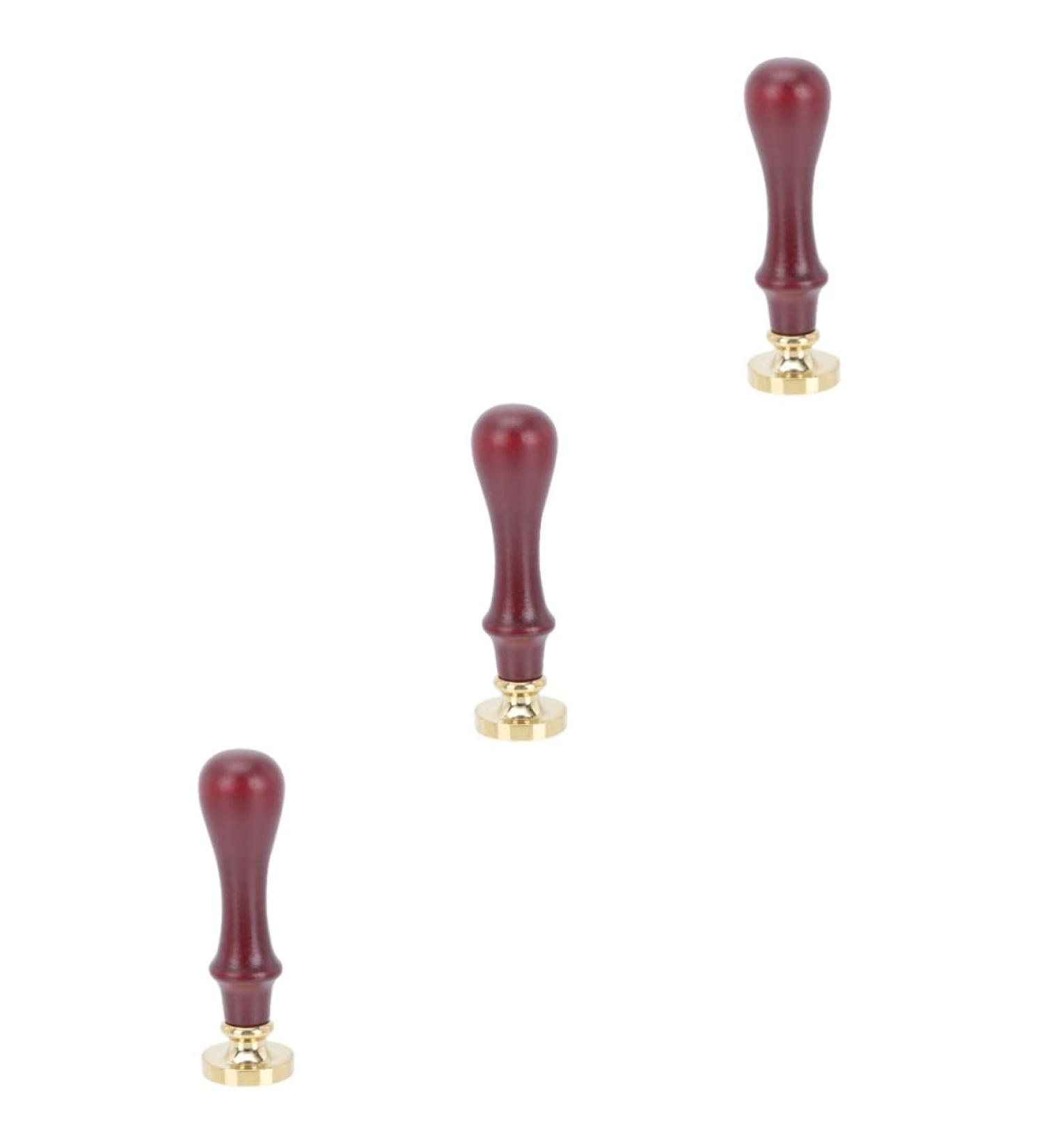 HAPINARY 3 Pcs Dispensing Plate Tool Eyeshadow Pressing Tool Wax Seal Stamp Package Wooden Handle - Buy Online on GoSupps.com