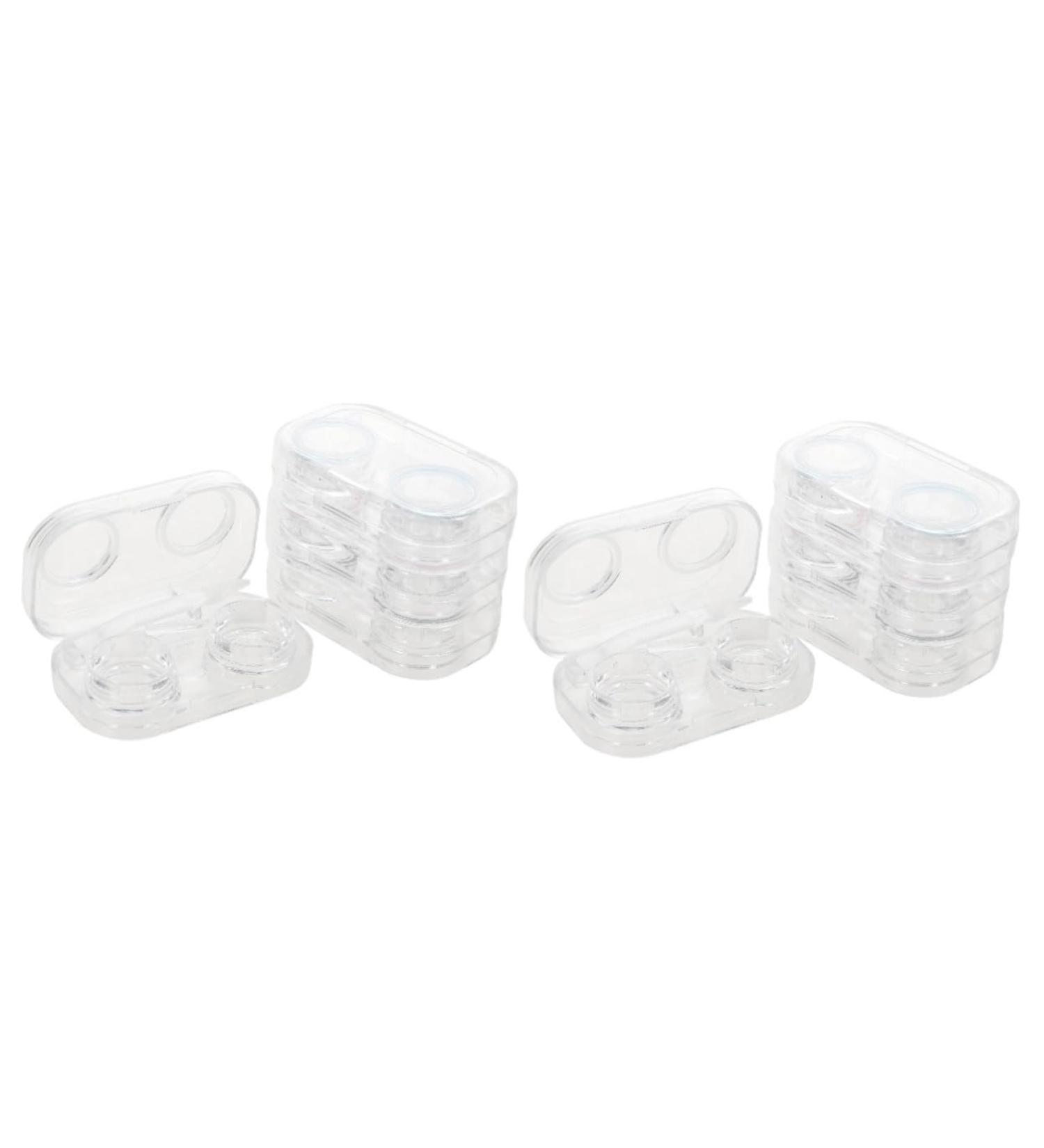 Homsfou 8-Piece Contact Lens Container Organizer - Cosmetic Lenses Storage Box & Cleaning Tool Case for Glasses - Buy Online on GoSupps.com