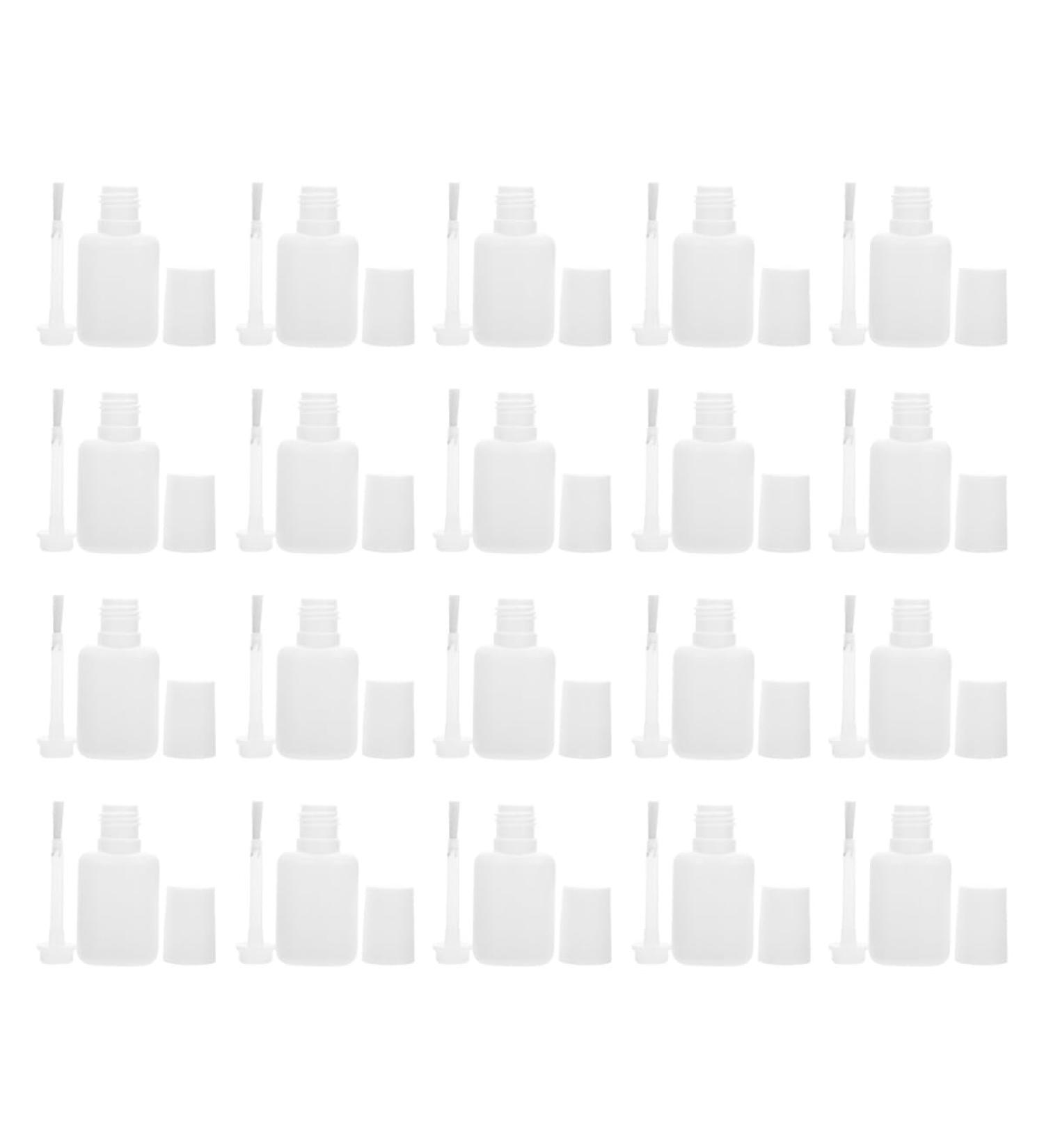 Homoyoyo Lot de 20 Flacons de Gel pour Ongles Transparents 10 Ml Pinceau Bouteilles Vides R utilisables tanches pour Nail Art et Rangement Vernis Ongles Voyage et Soins Personnels - Buy Online on GoSupps.com