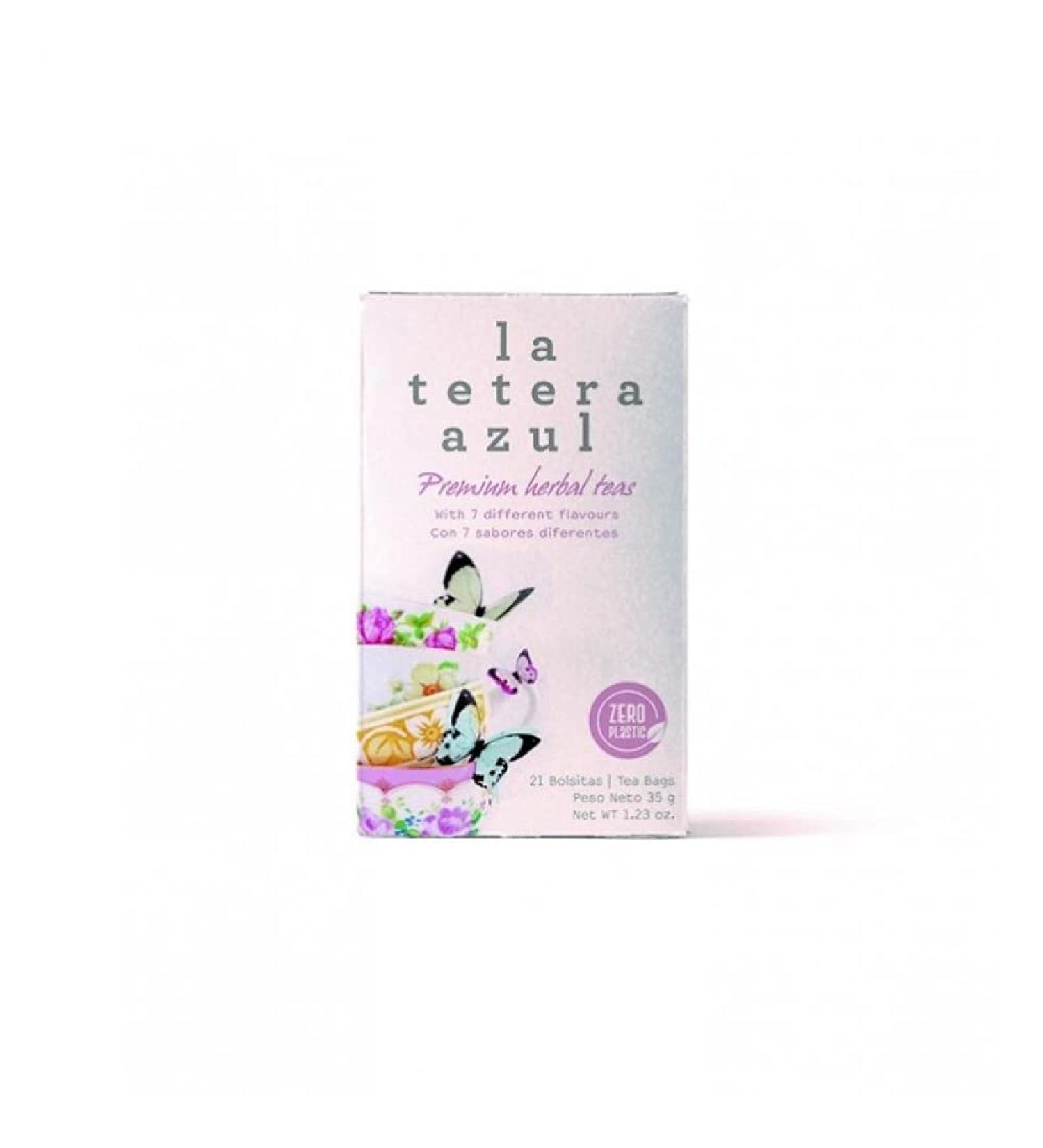  LATETERAZUL LA TETETERA BLEU Assortment of Green Tea Red Tea Hibiscus Ginger Lemon Forest Fruits Chai Latte and Menta. 21 x 1.5 g B - Buy Online on GoSupps.com