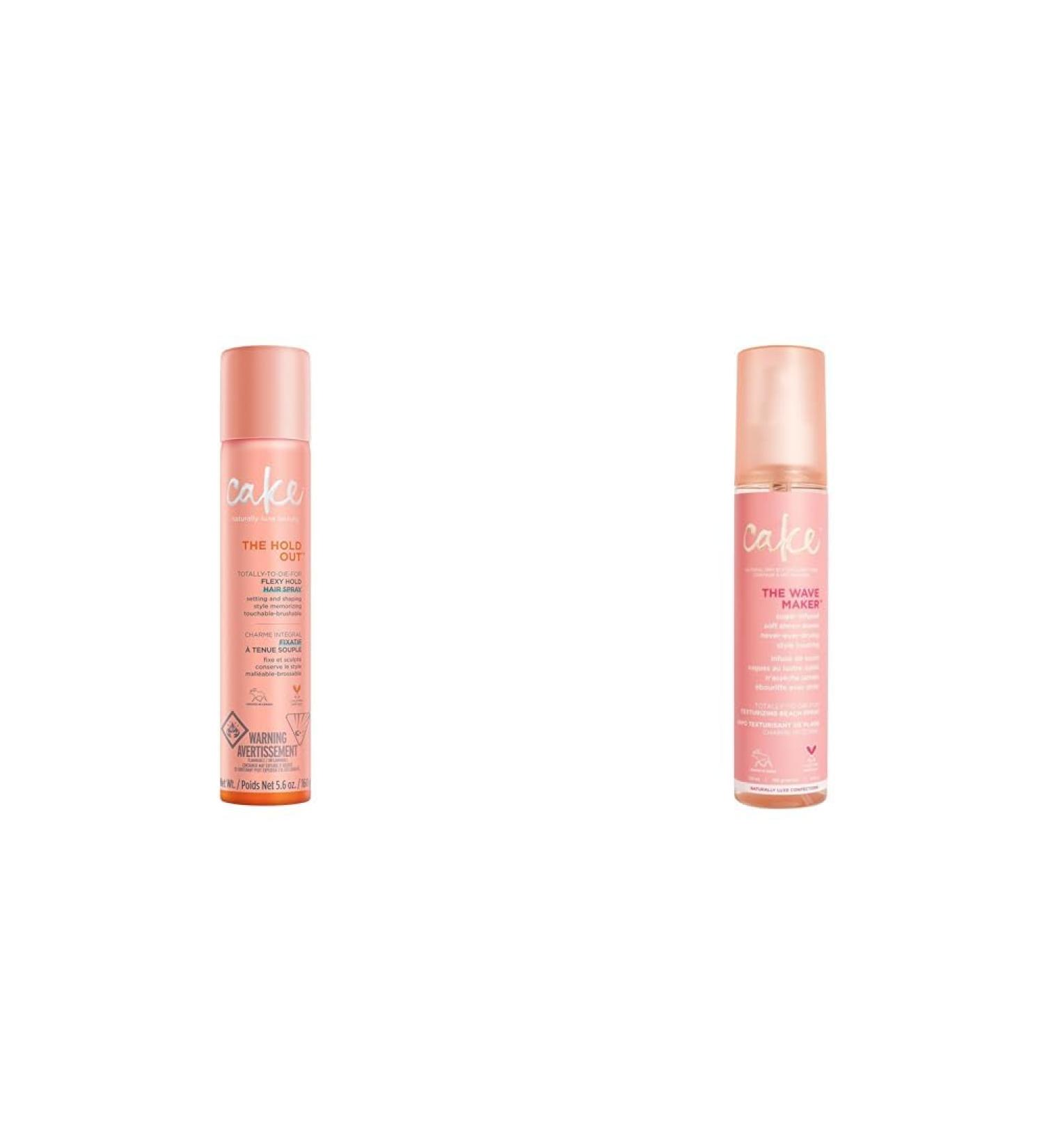 Cake Beauty Hairspray Flexible Hold & Volume with Vitamin E & Abyssinian Oil 5.6 oz & Texturizing Beach Spray 4 oz - Buy Online on GoSupps.com