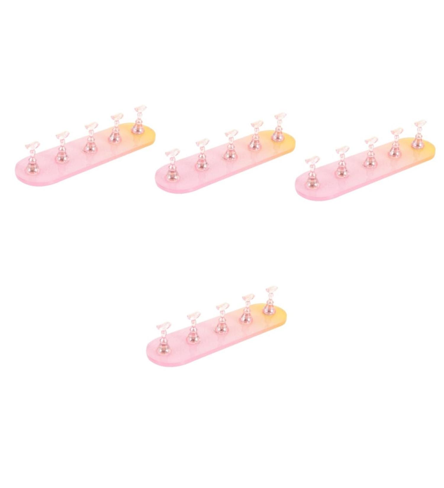 POPETPOP 4 Sets Nail Practice Holder Creative Nail Holders Nail Display for Nail Art Manicure Nail Racks Training Nail Stands Beauty Nail Decor Plastic Strip Nail Painting - Buy Online on GoSupps.com