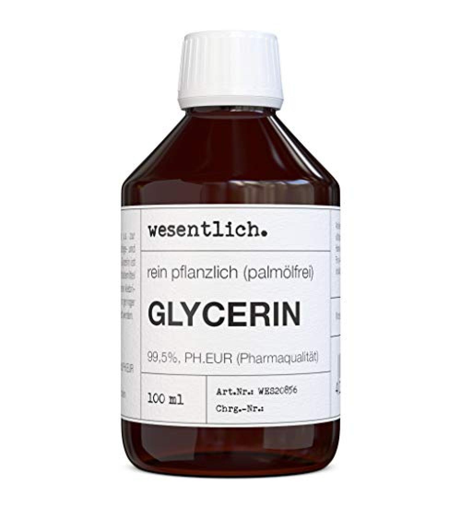 Glycerin 99.5% - Vegan Palm Oil-Free | 100ml by Wesentlich - Premium Quality for Skincare & DIY - Buy Online on GoSupps.com