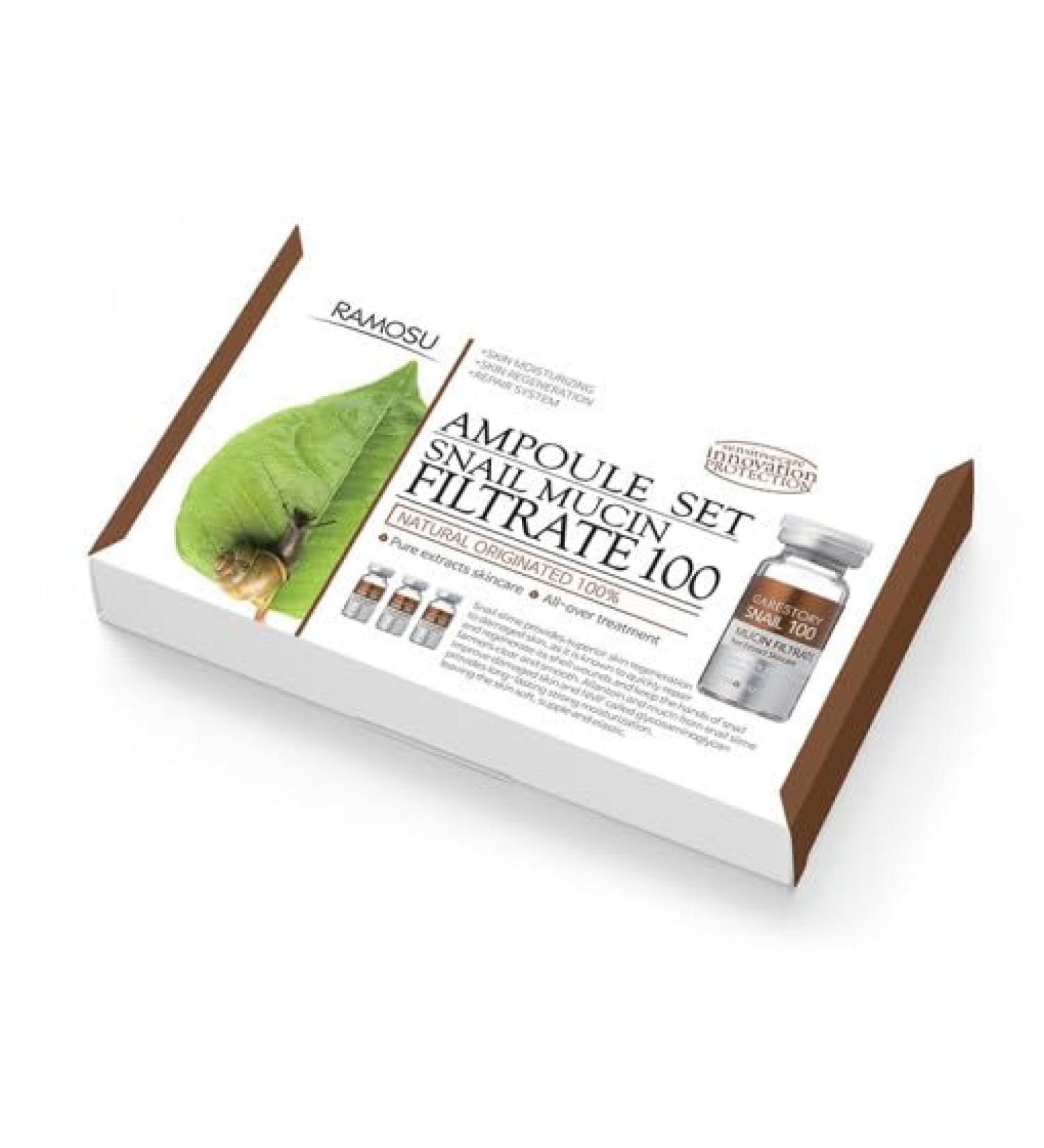 Buy Snail Mucin Filtrate 100 (10ml 3) Effective Skin Repair & Hydration | International Shipping Available - Buy Online on GoSupps.com