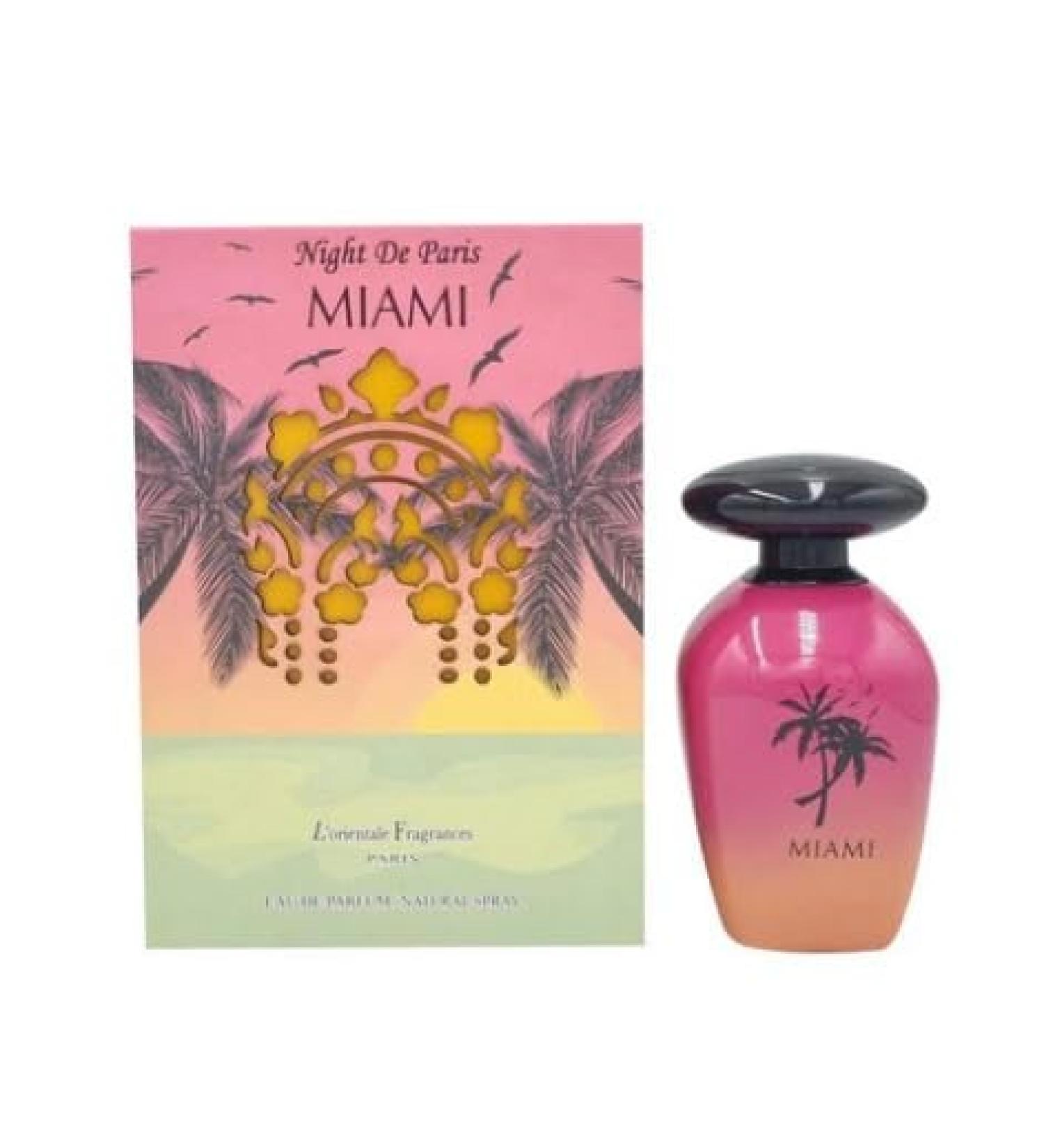 L orientale Fragrances Collection Night de Paris Miami 100ml Eau de Parfum Tropical and Glamorous Scent for Men and Women - Buy Online on GoSupps.com