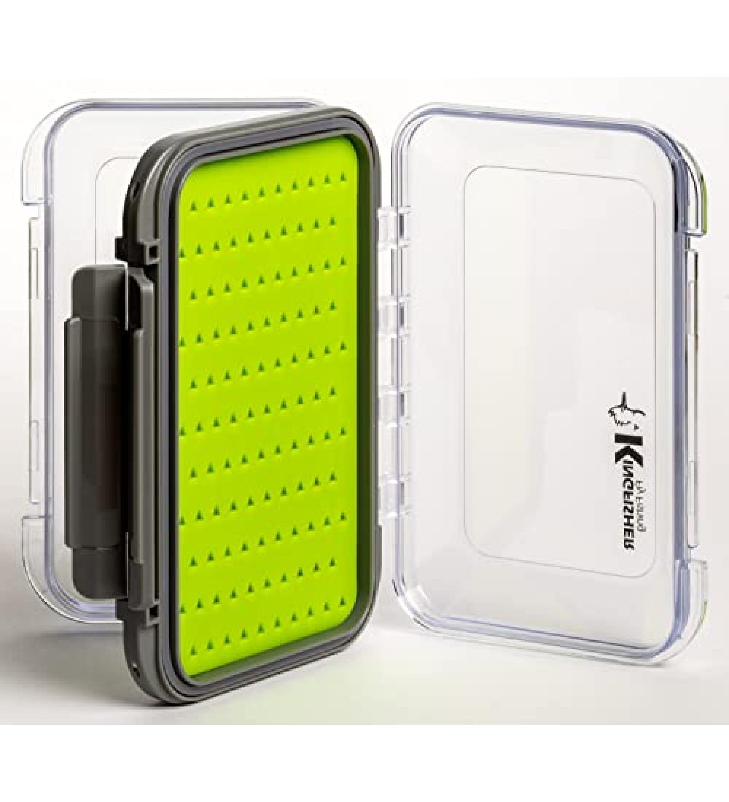Kingfisher Double Sided Clear Silicone Fly Box X-Small - Waterproof | Fly Fishing Essential - Buy Online on GoSupps.com
