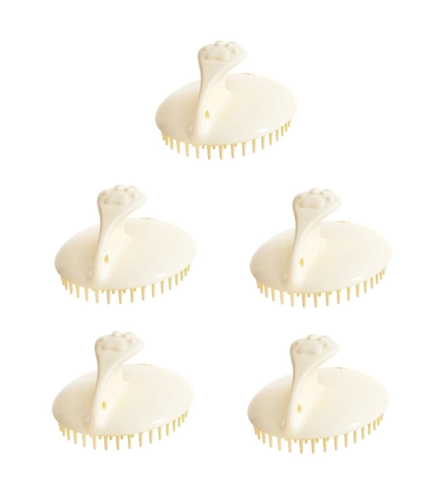 Tovinanna 5-St Shampoo Massage Comb for Dogs | Manual Scalp Brush Set | 5 Pieces | Pet Grooming & Cleaning | 9.60x8.20cm - Buy Online on GoSupps.com