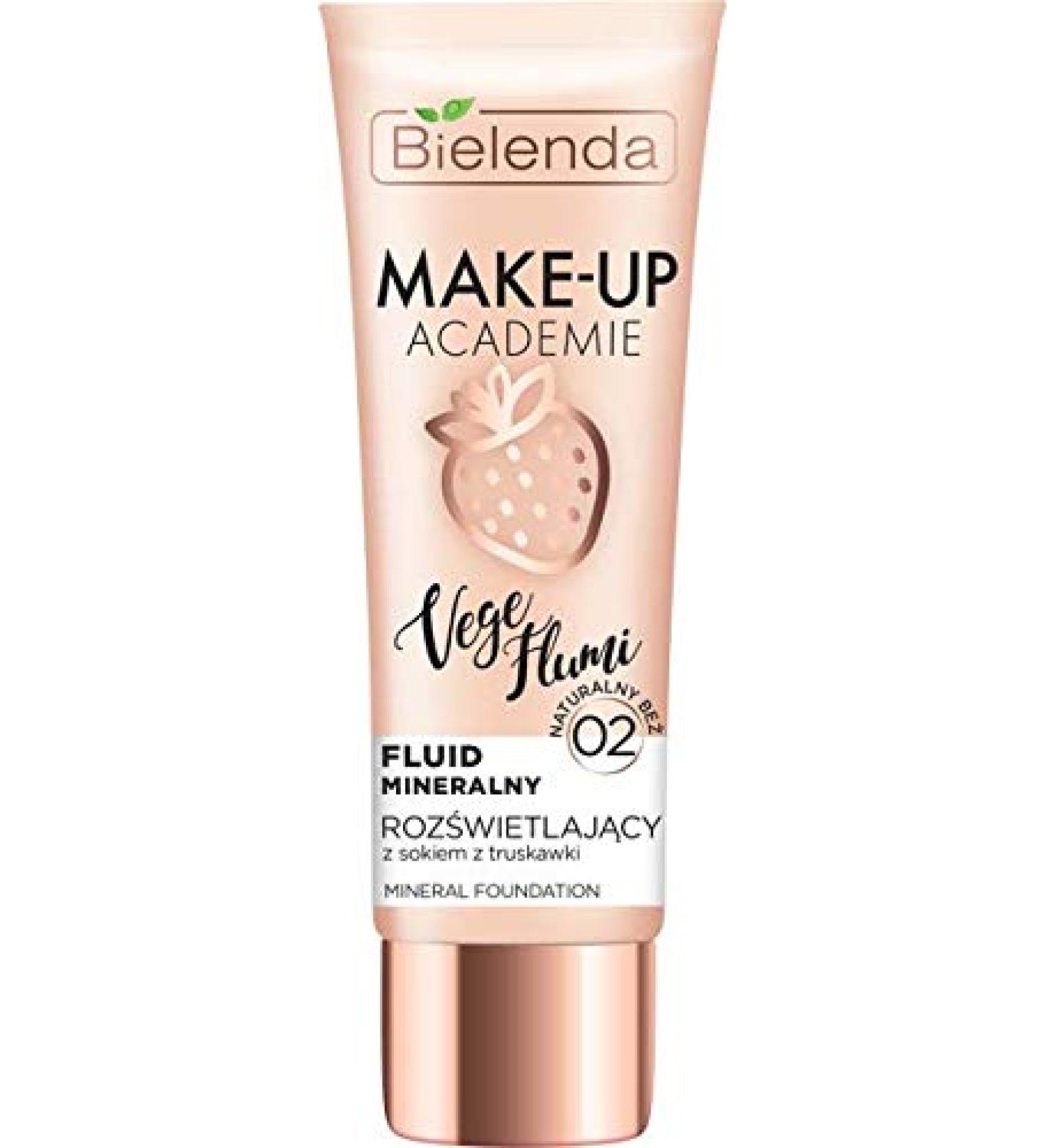 BIELENDA MAKE-UP ACADEMIE VEGE FLUMI Mineral Fluid Lightening Natural Beige 02 30 g