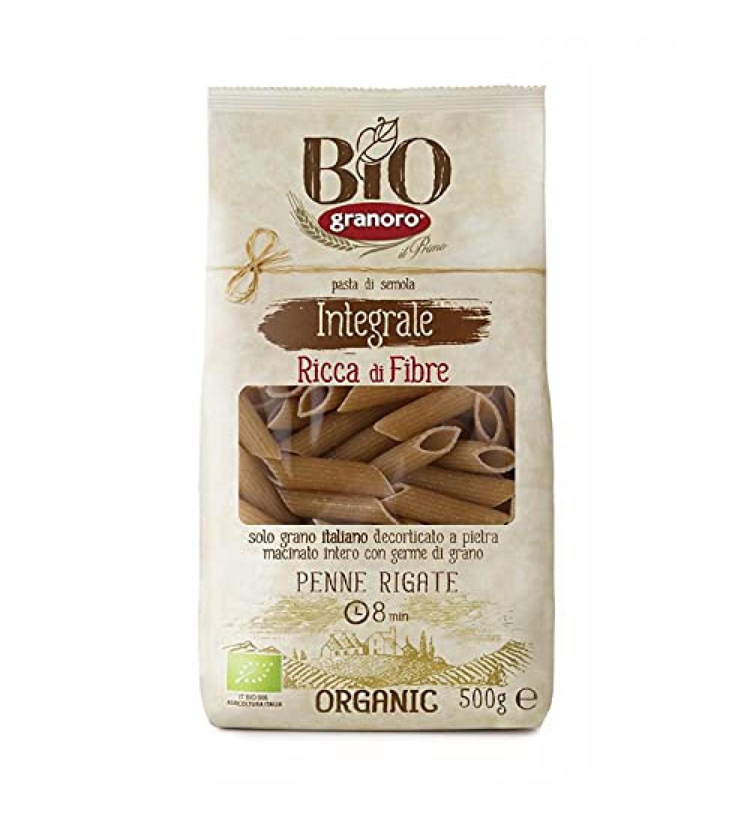 PENNE RIGATE ORGANIC WHOLEMEAL 500G GRANORO PACK OF 4 - Buy Online on GoSupps.com