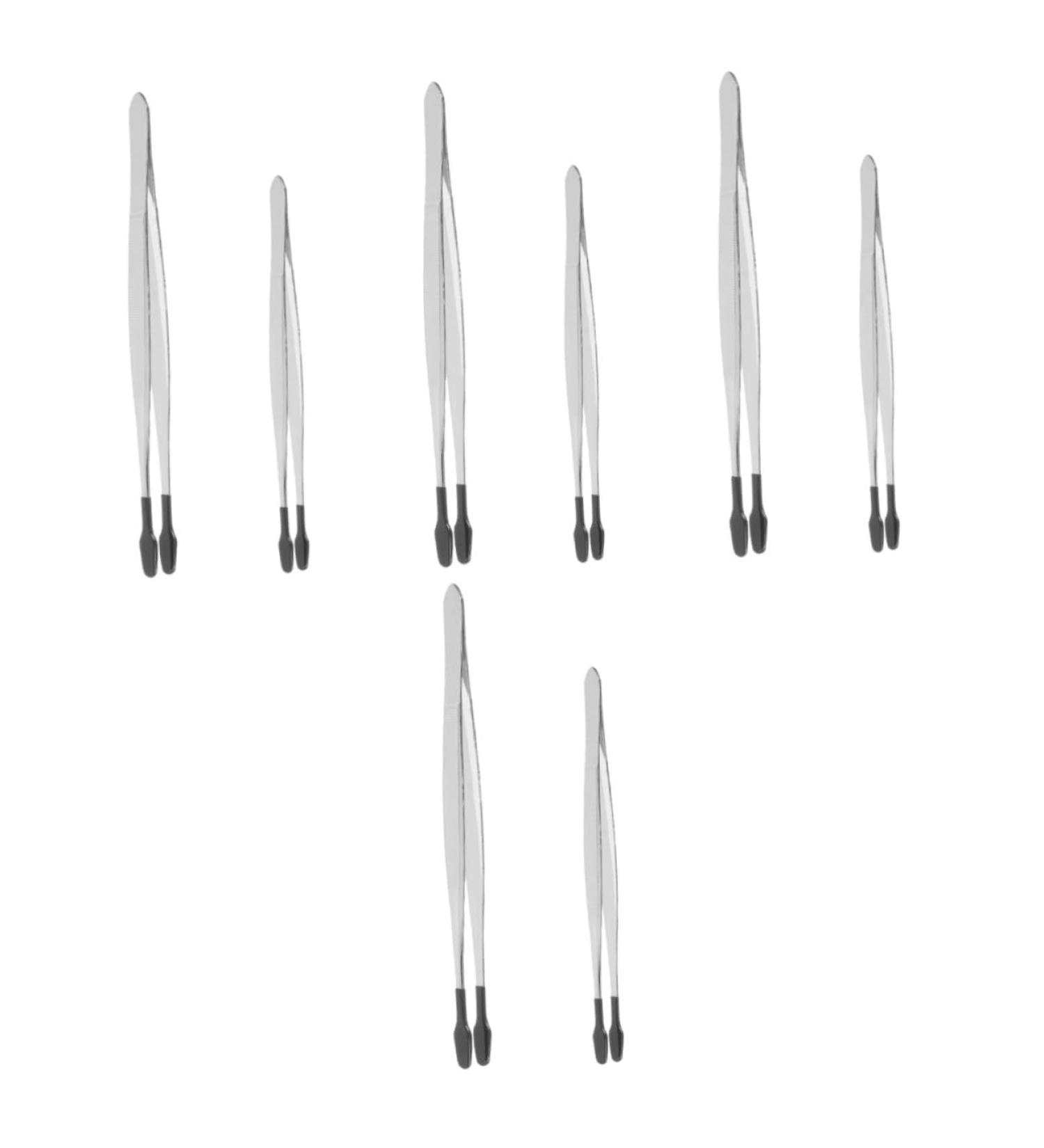 FRCOLOR 8 PCS Stainless Steel Stamp Clip Brow Tool Set - Jewelry Production & Stamp Collecting Tweezers Martensitic Steel 15.20x1.00cm - Buy Online on GoSupps.com