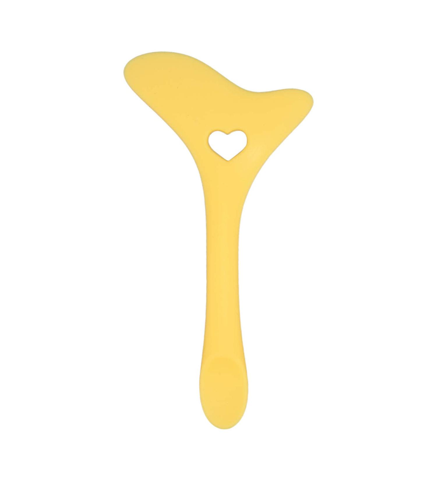 Silicone Aid Reusable Eye Makeup Tool with Cream Applicator for Eye Shadow Mascara Drawing (Yellow) - Buy Online on GoSupps.com