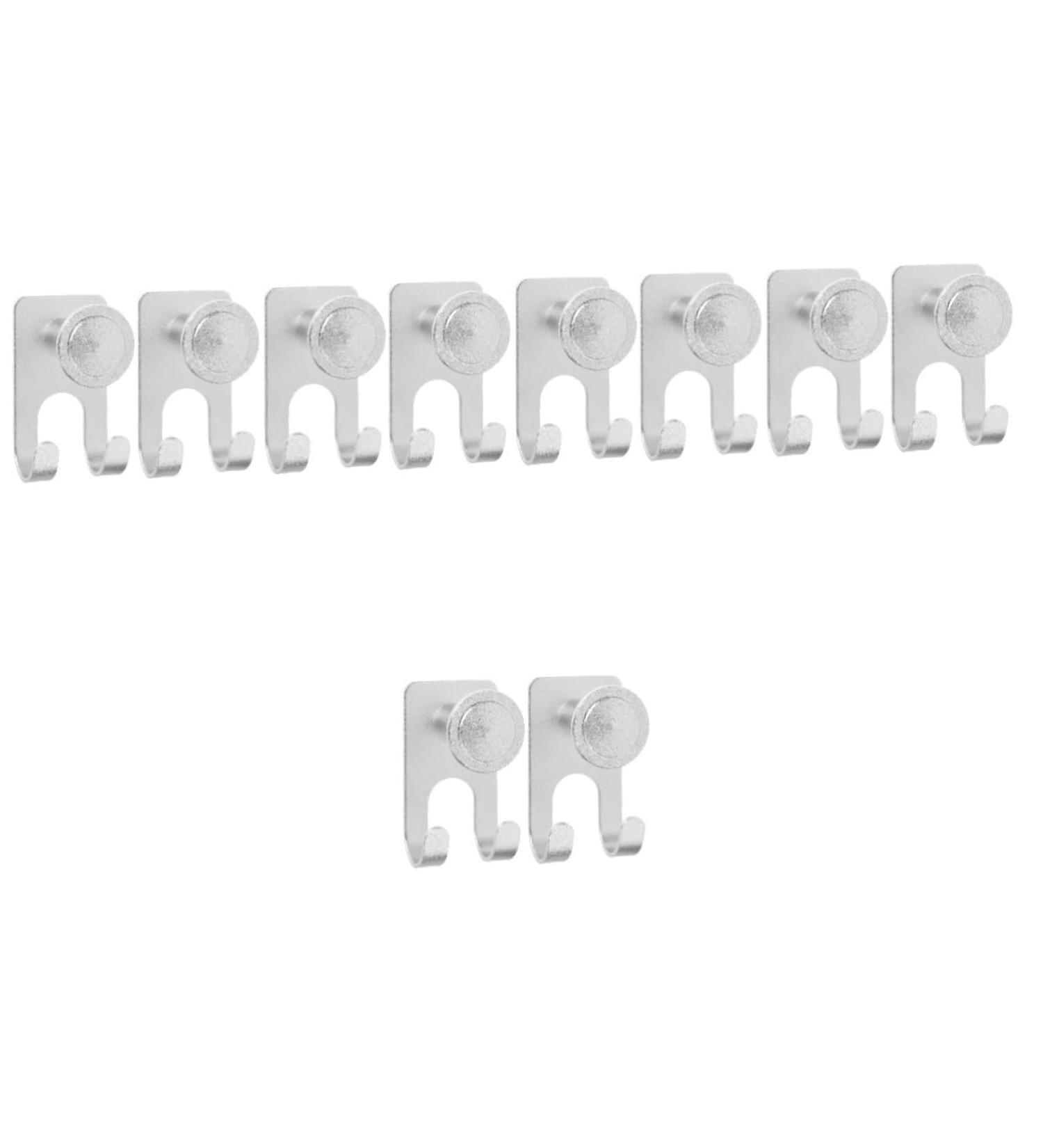 Cabilock 10 pcs No Hook Shaving Rack - Aluminum Hanging Hooks for Bathroom Razor & Bathrobe Storage Ideal for Men - Buy Online on GoSupps.com