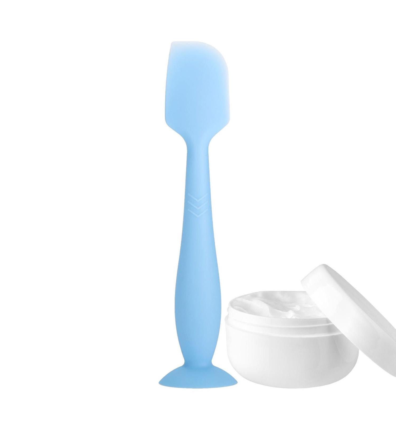 Baby Diaper Cream Spatula - Nappy Rash Cream Applicator - Baby Butt Spatula With Suction Cup | For Butt Paste Diaper Cream Newborn Baby Sky Blue - Buy Online on GoSupps.com